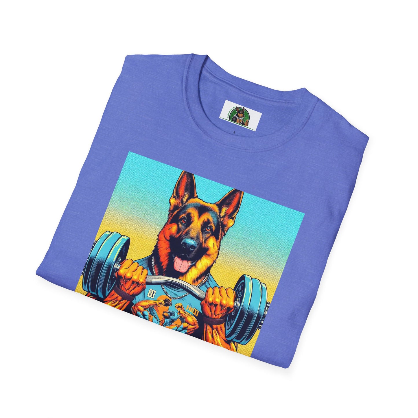 German Shepherd working out