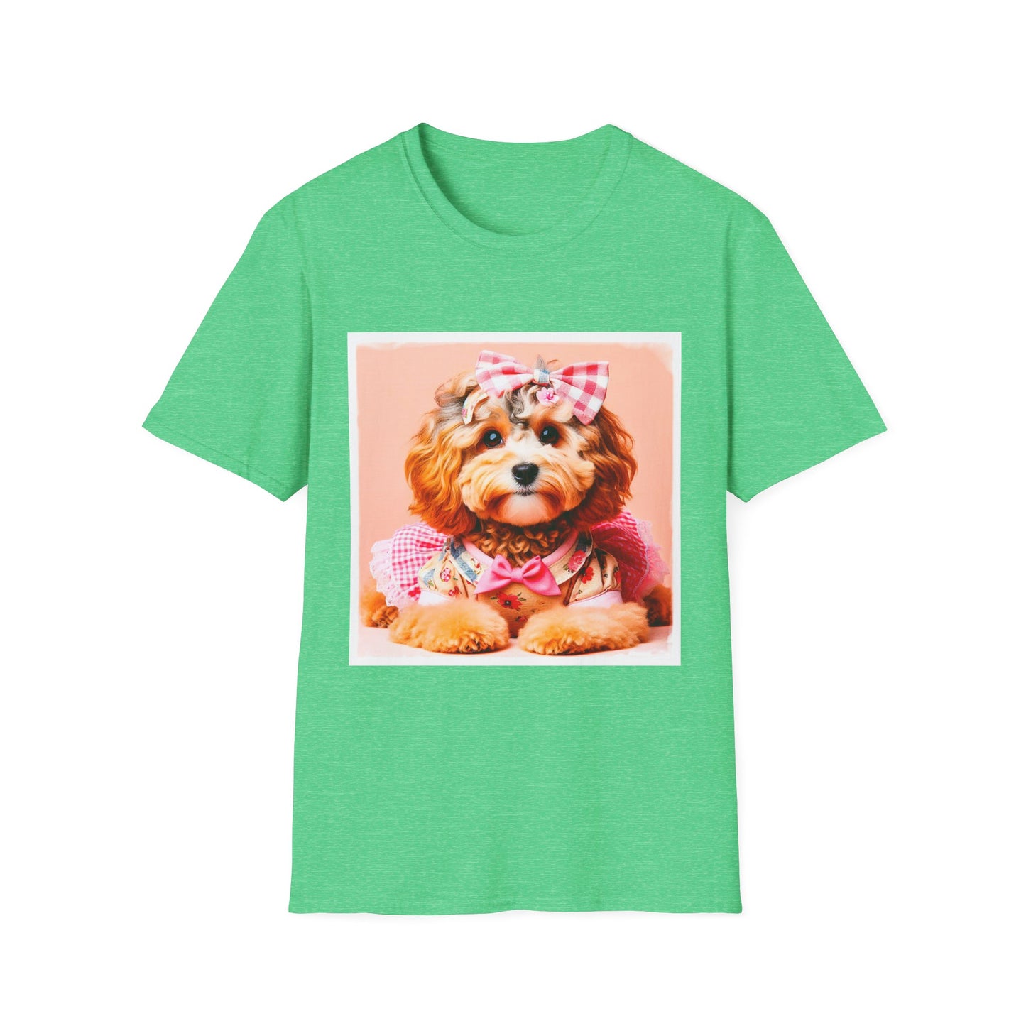 CockerPoo T-Shirt Printify S Heather Irish Green