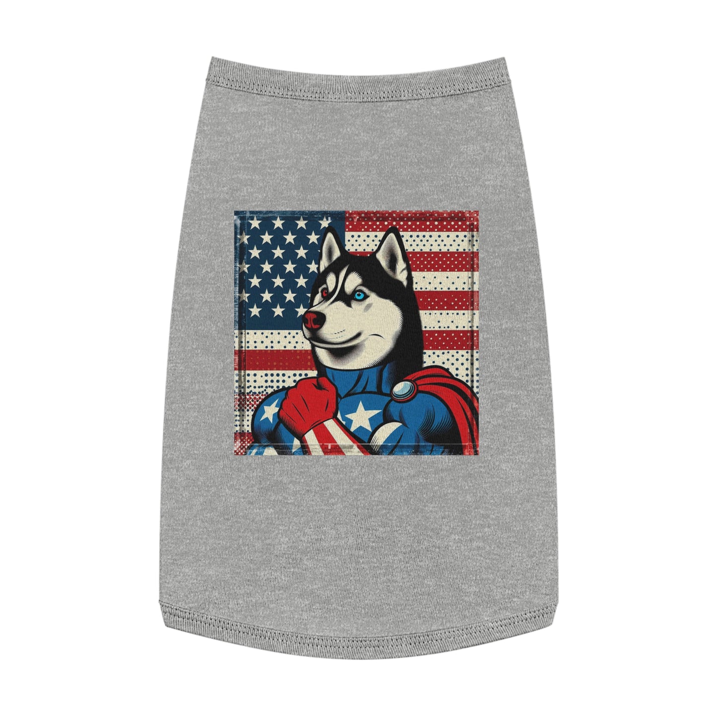 Pet Tank Top Husky Pets Printify L Heather