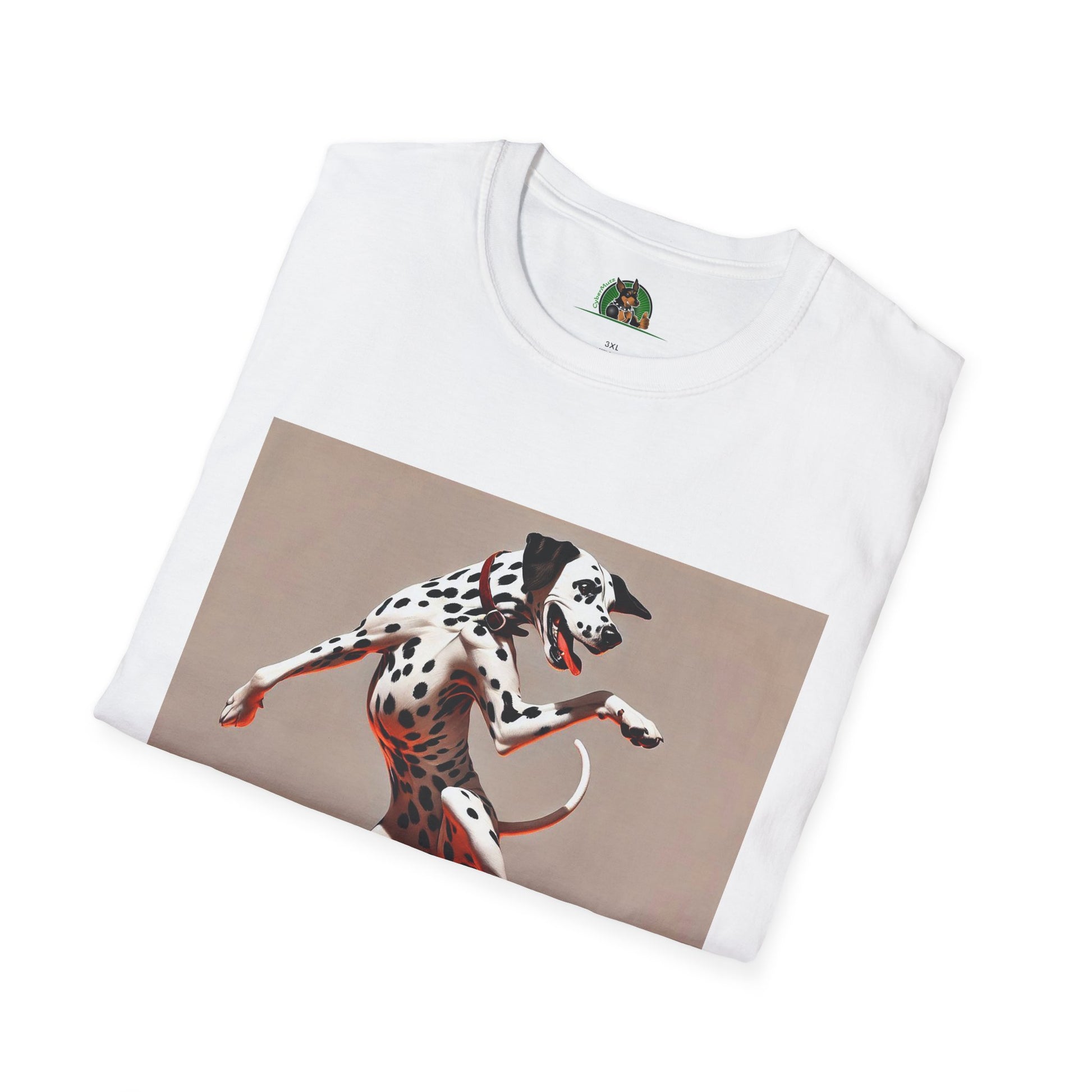 Dancing Dalmation Dog T-Shirt T-Shirt Printify
