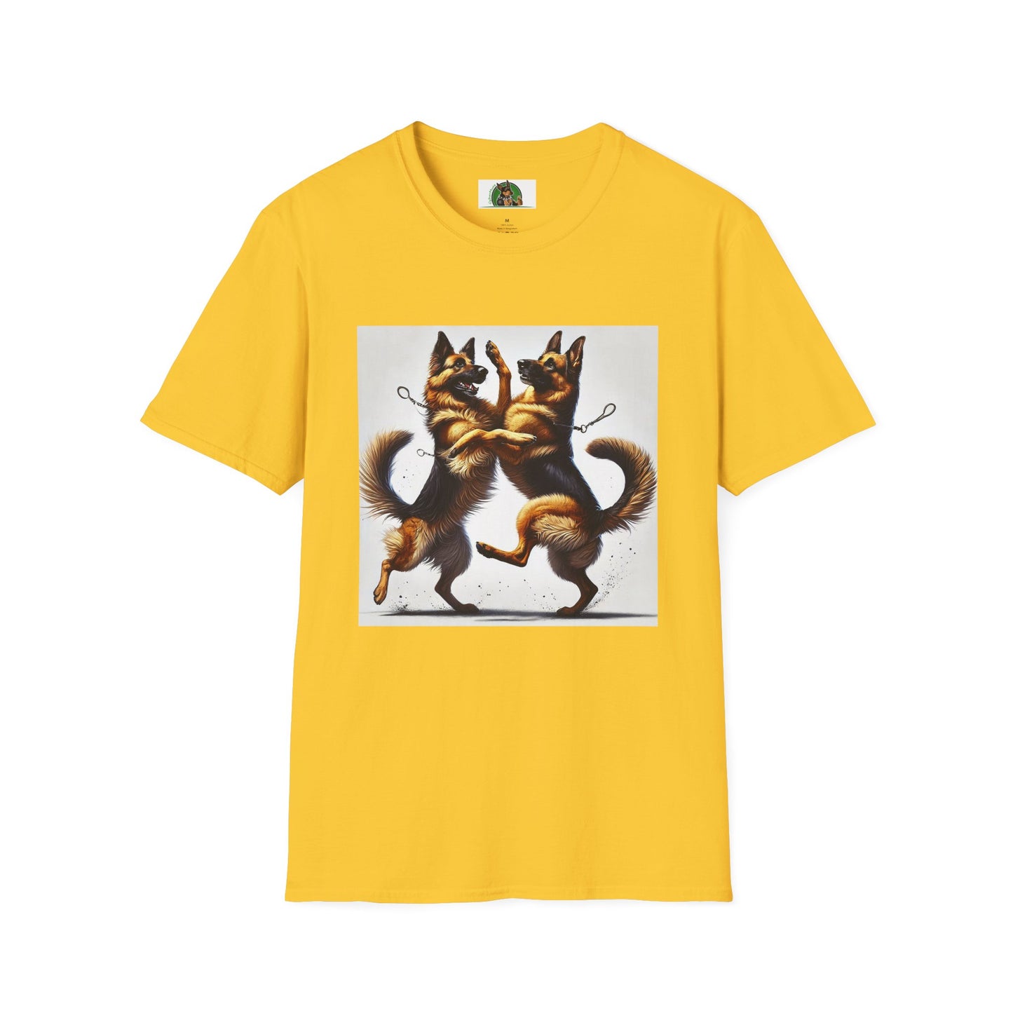 Dancing German Shepherd Unisex T-Shirt T-Shirt Printify S Daisy