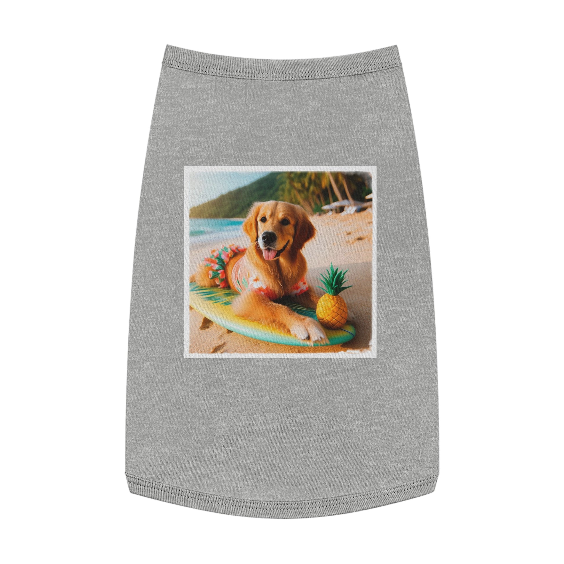 Golden Retriever pet tank top Pets Printify   