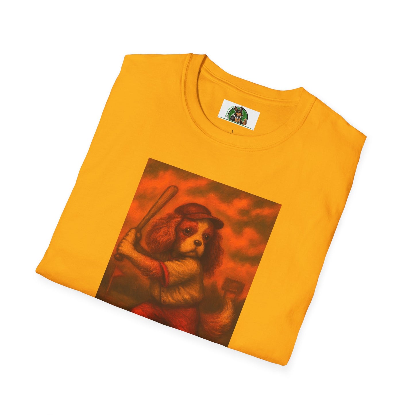 Dog Lover Unisex T-Shirt - Cavalier King Charles Sports Baseball Design