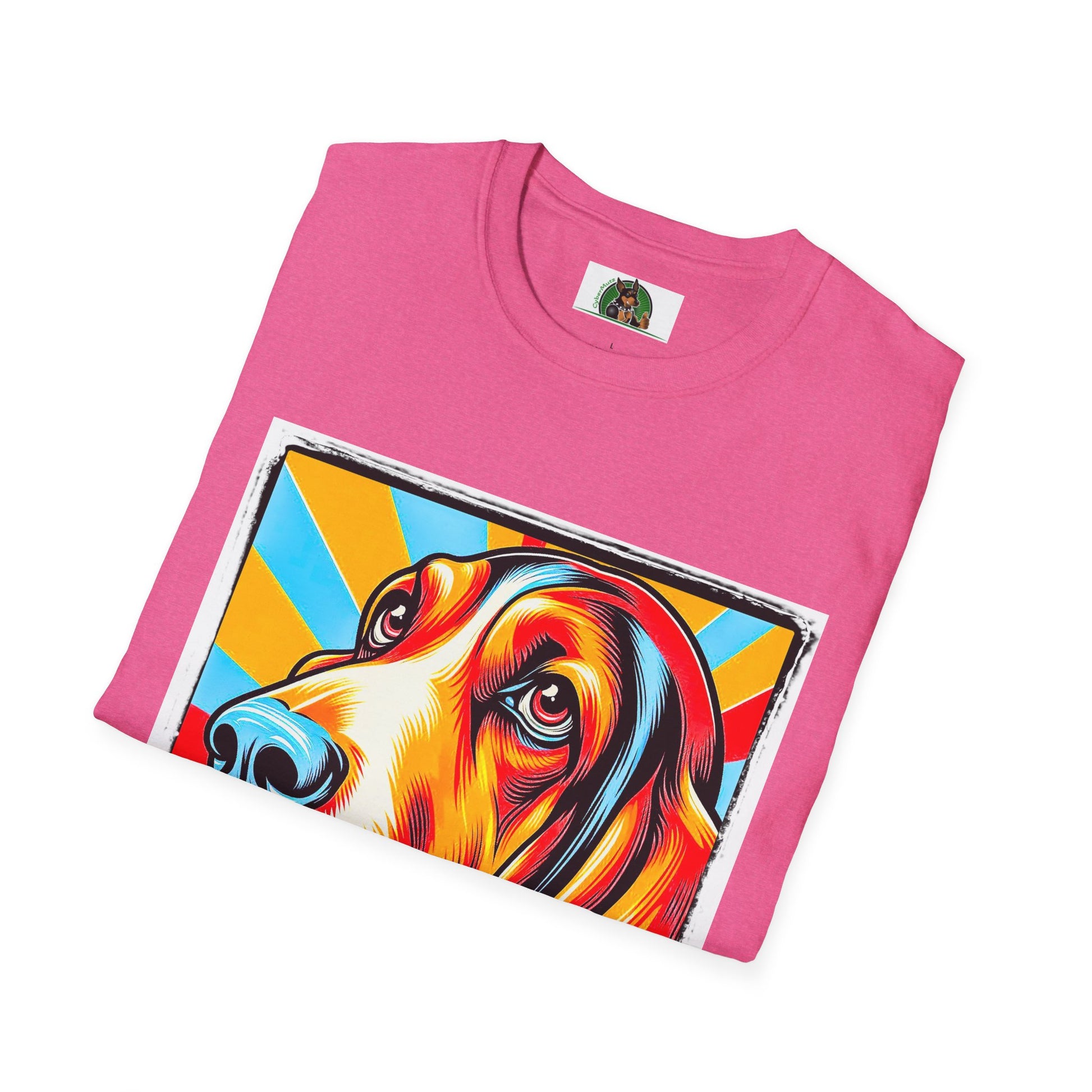 Basset Hound Pop Art 2 T-Shirt Printify   