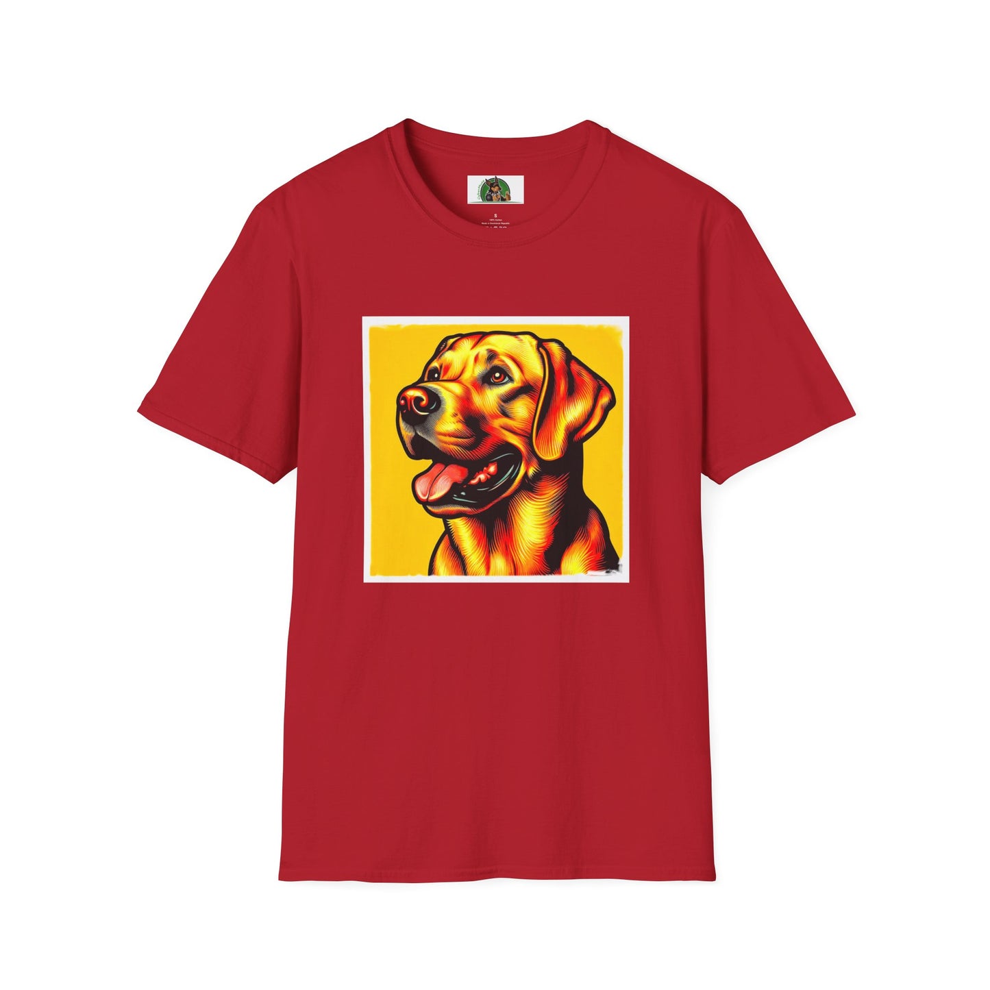 Labrador Retriever T-Shirt Printify S Cherry Red 