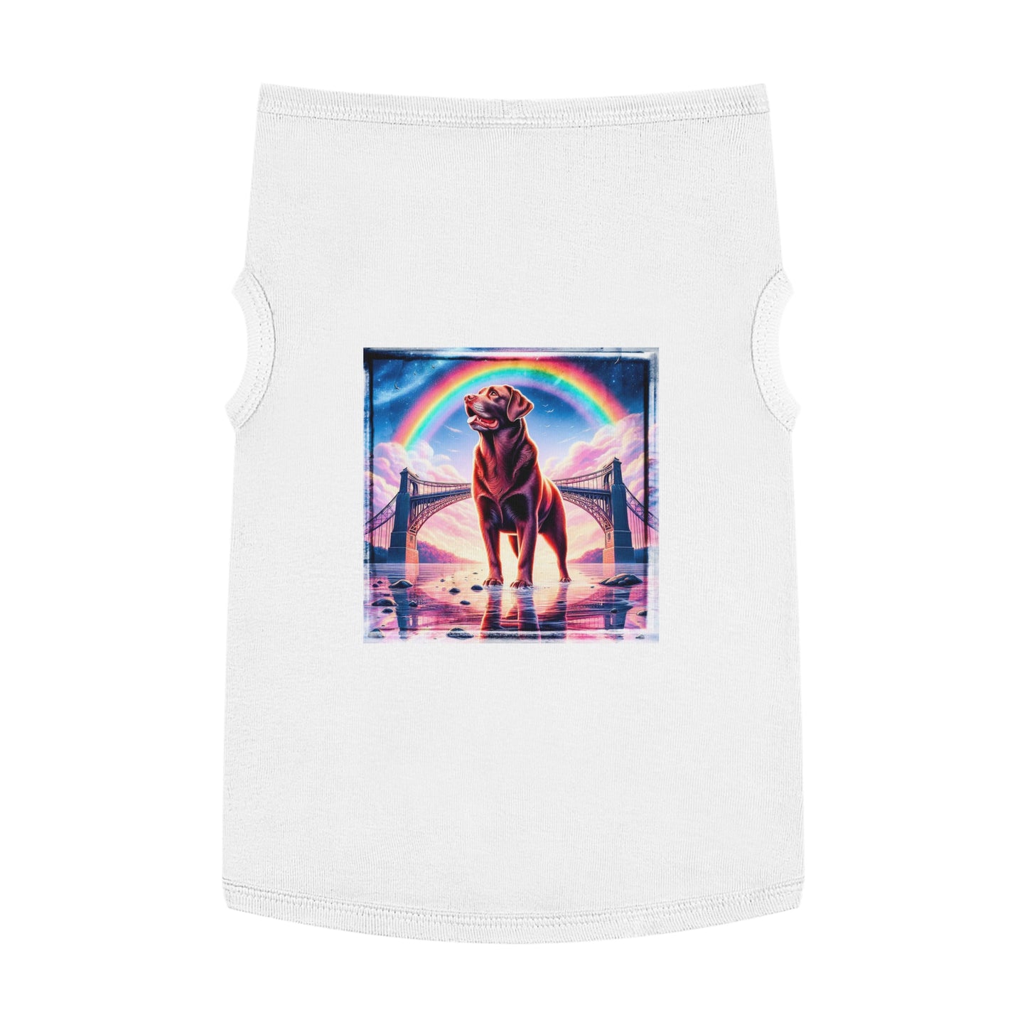 Pet Tank Top Labrador Retriever Pets Printify XL White 