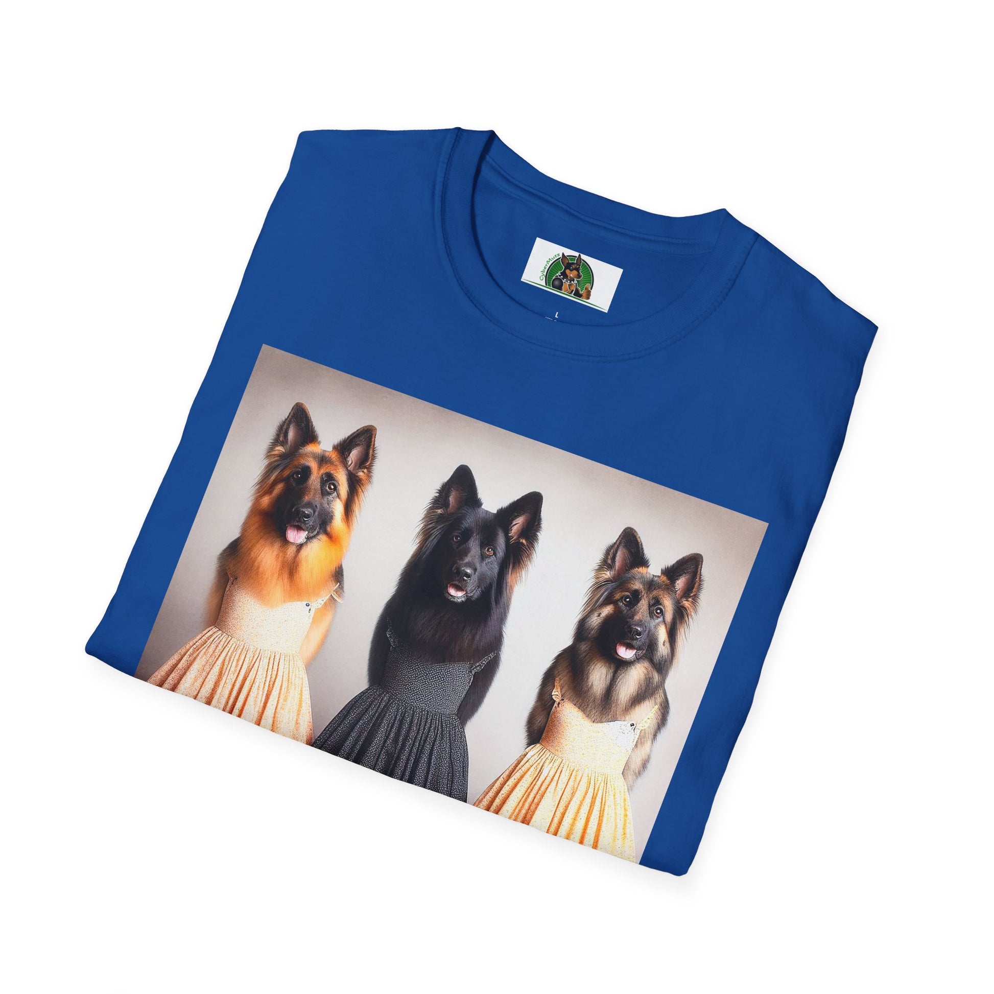 German Shepherd pretty ballerinas shirt T-Shirt Printify