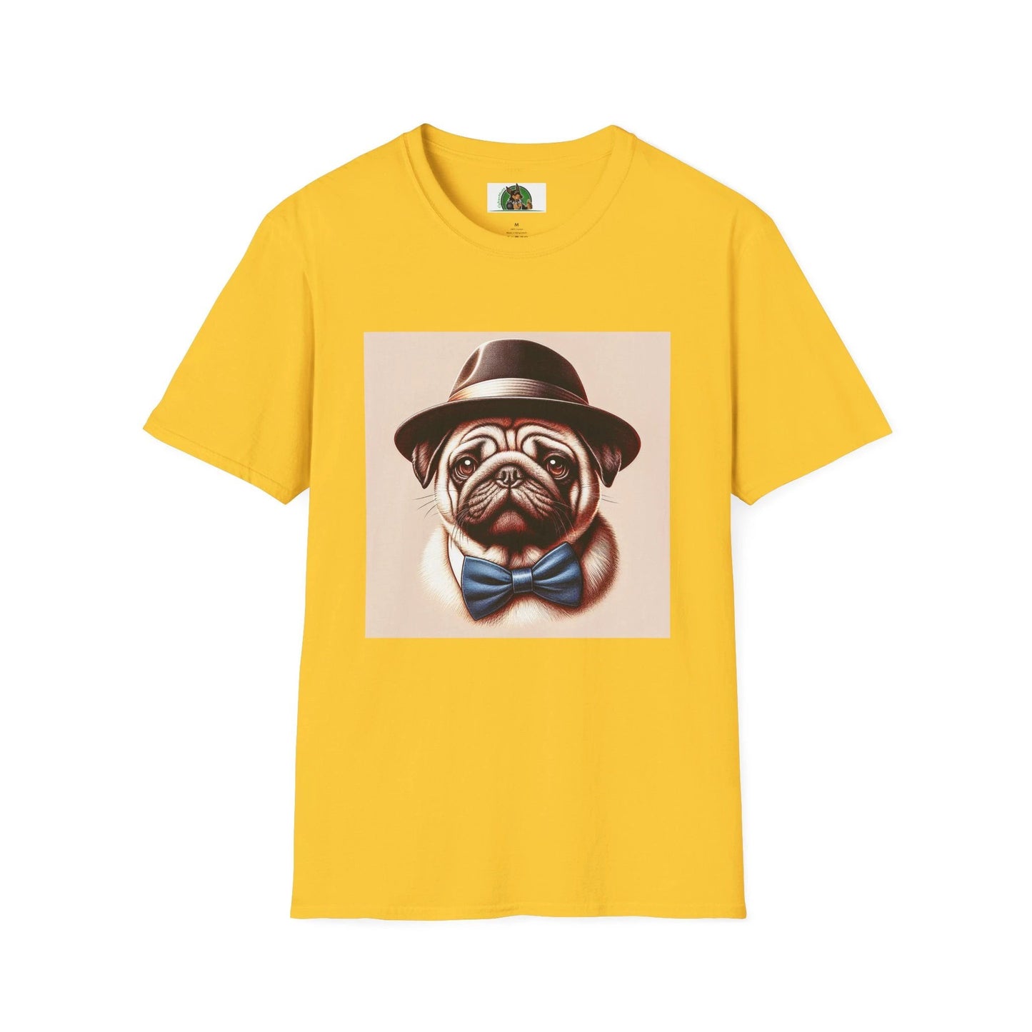 Pug Fedora T-Shirt T-Shirt Printify S Daisy