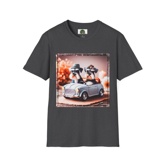 Miniature Schnauzer just married shirt T-Shirt Printify XS Dark Heather