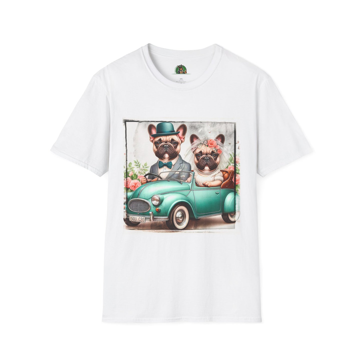 Wacky French Bulldog T-Shirt Printify XS White