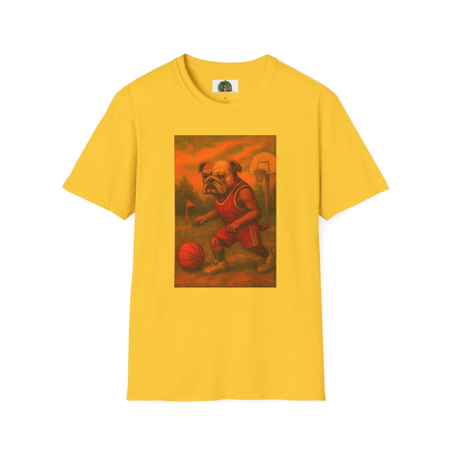 Bulldog Basketball T-Shirt - Unisex Sports Tee T-Shirt Printify Daisy S