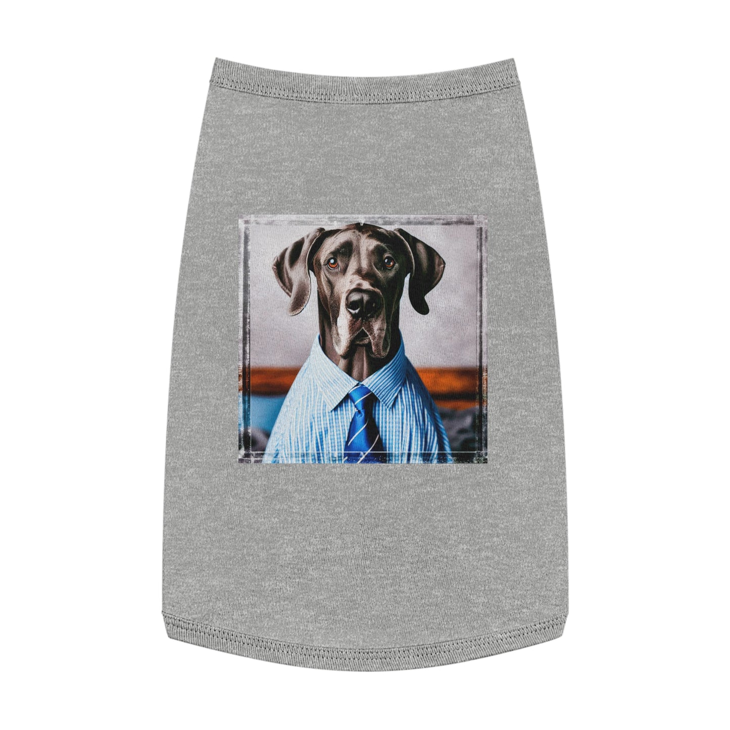 Pet Tank Top Great Dane Pets Printify L Heather