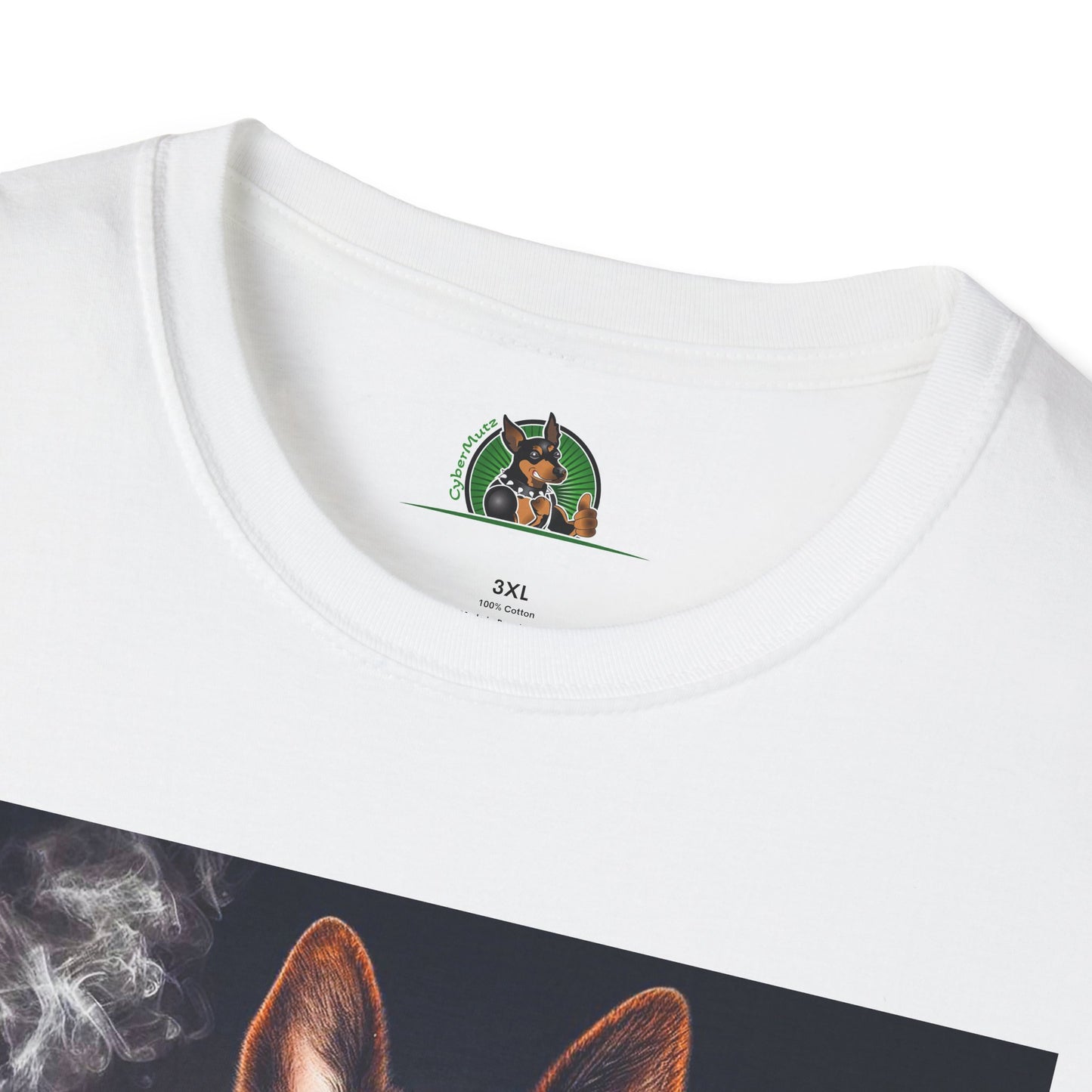 German Shepherd smoking shirt T-Shirt Printify