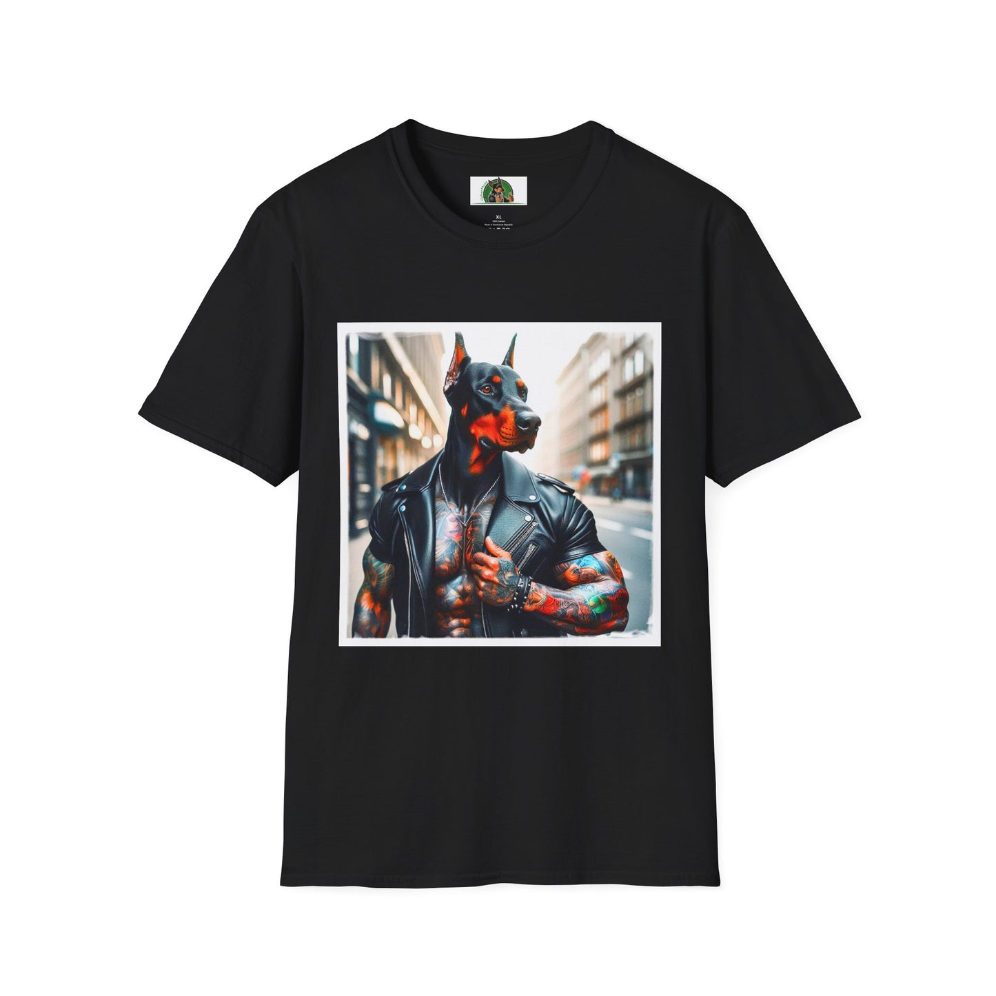 Doberman T-Shirt Printify XS Black