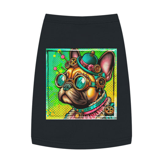 Pet Tank Top French Bulldog Pets Printify M Black