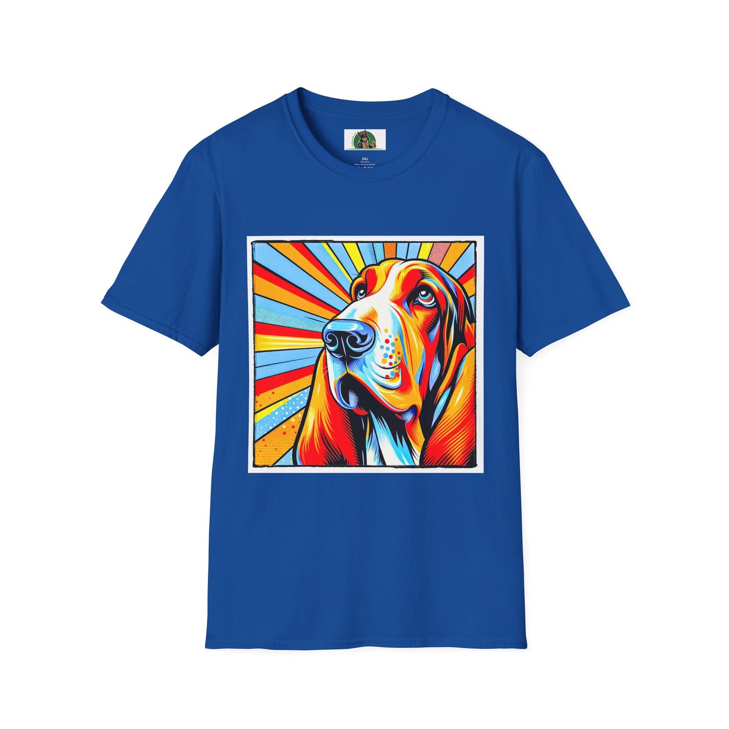 Basset Hound Pop Art Shirt T-Shirt Printify XS Royal 