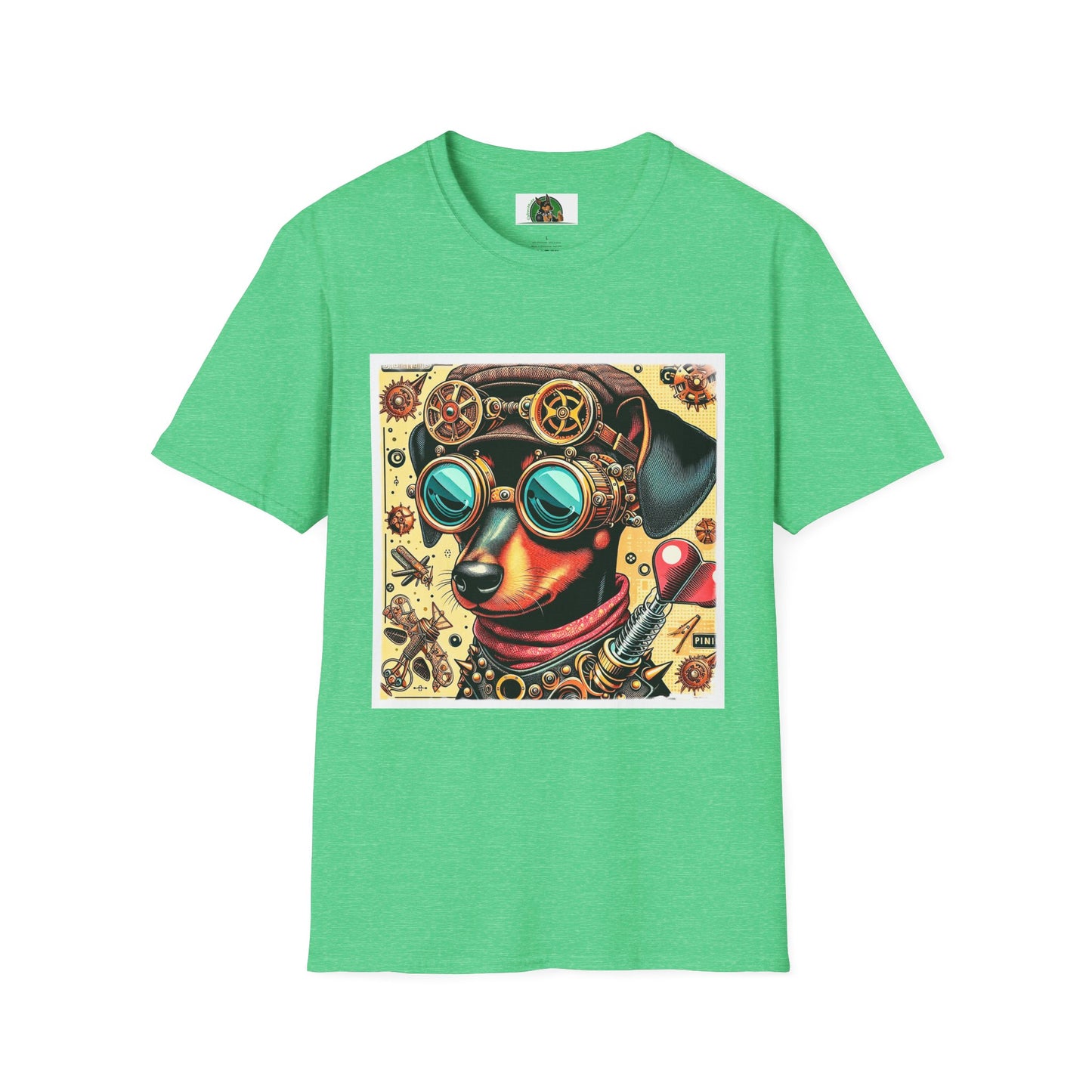 Min Pin T-Shirt T-Shirt Printify S Heather Irish Green 