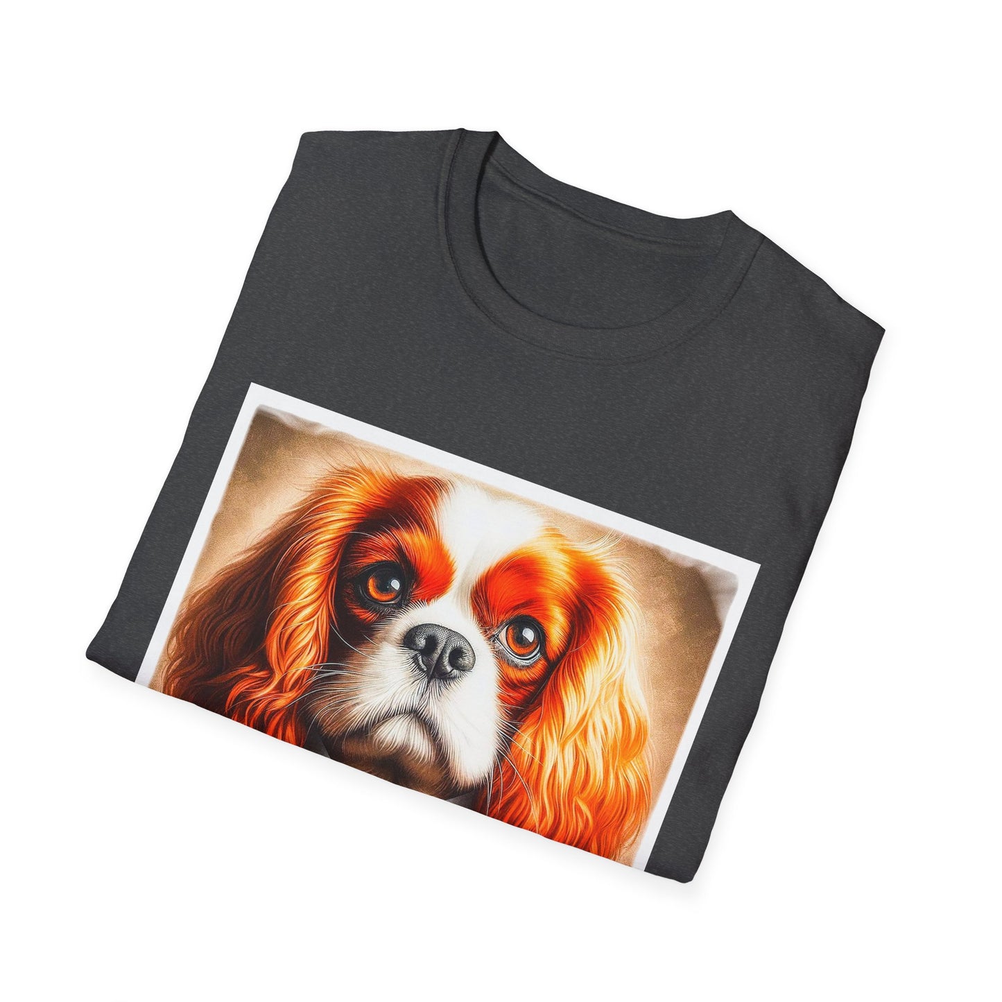 Cavalier King Charles Spaniel Suit and Tie T Shirt T-Shirt Printify