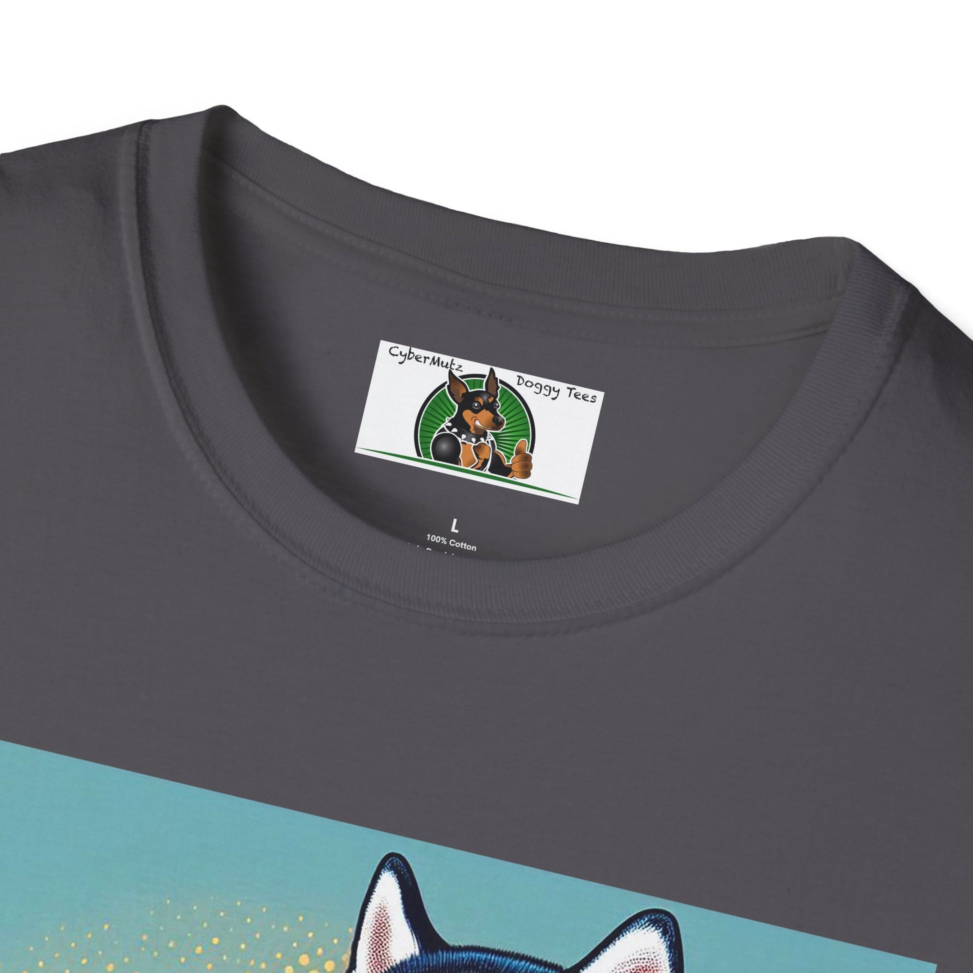 Husky in a Wacky Little Car T-Shirt Printify   