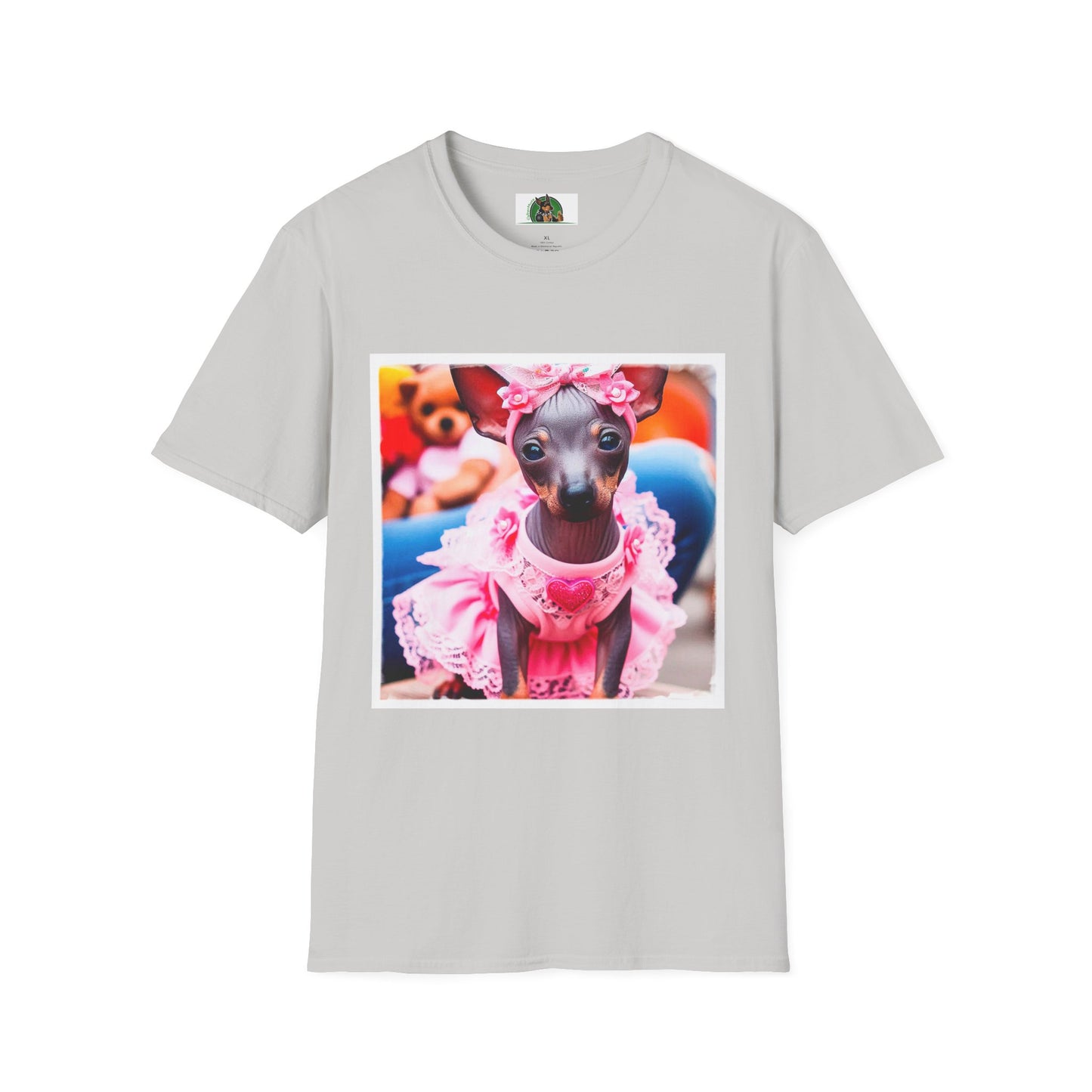 Mexican Hairless Dog T-Shirt Printify S Ice Grey 