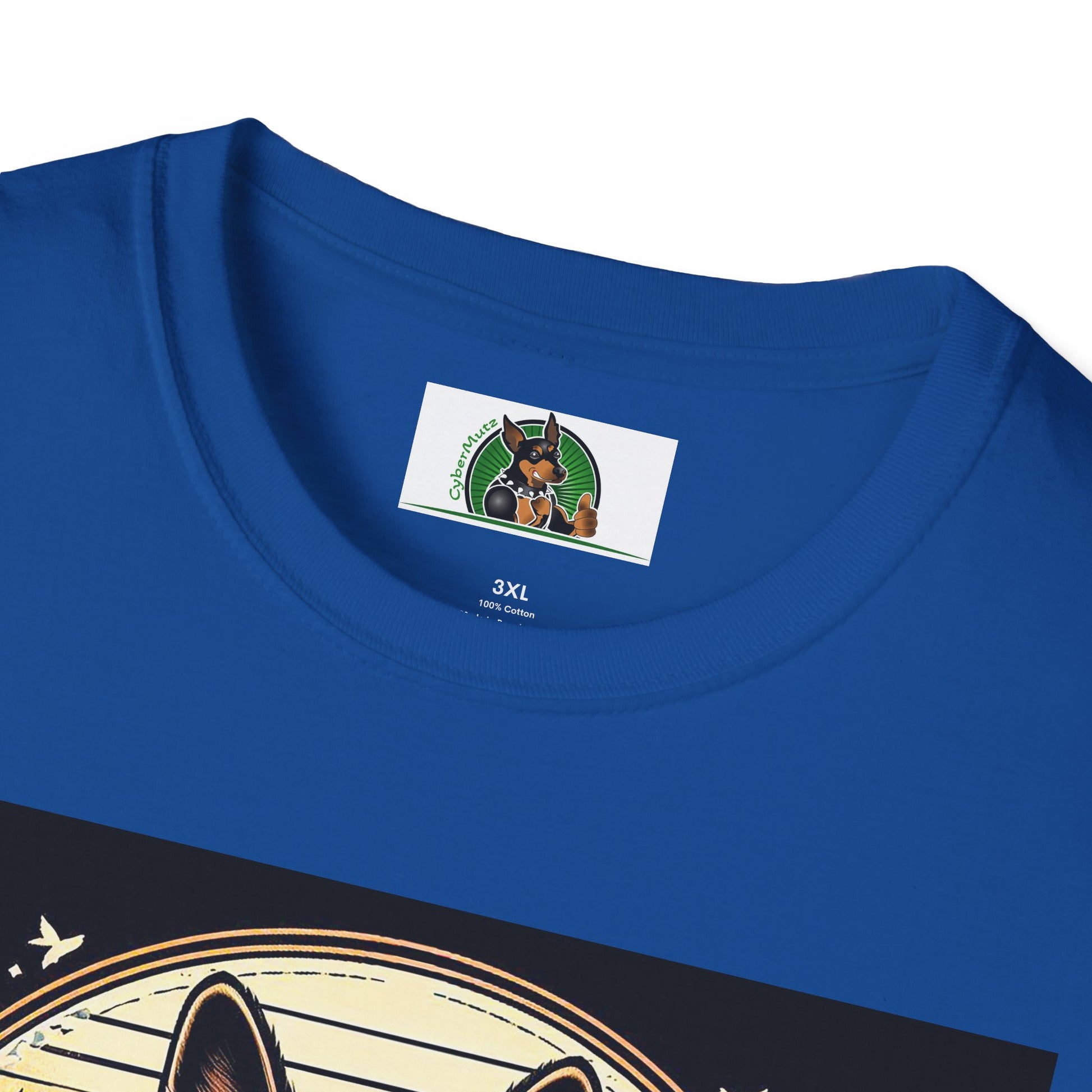 German Shepherd flowers and leaves shirt T-Shirt Printify