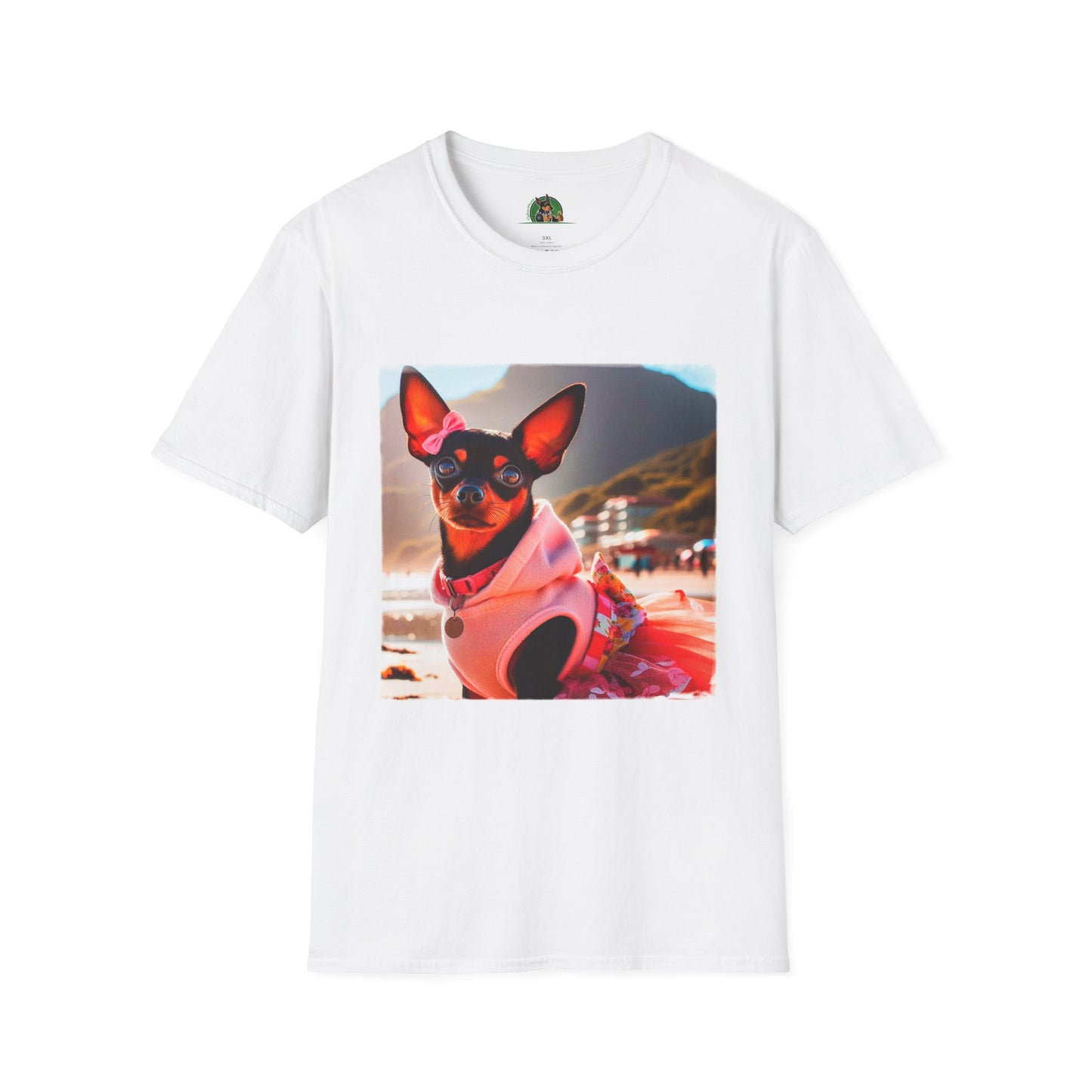 Min Pin T-Shirt T-Shirt Printify XS White 