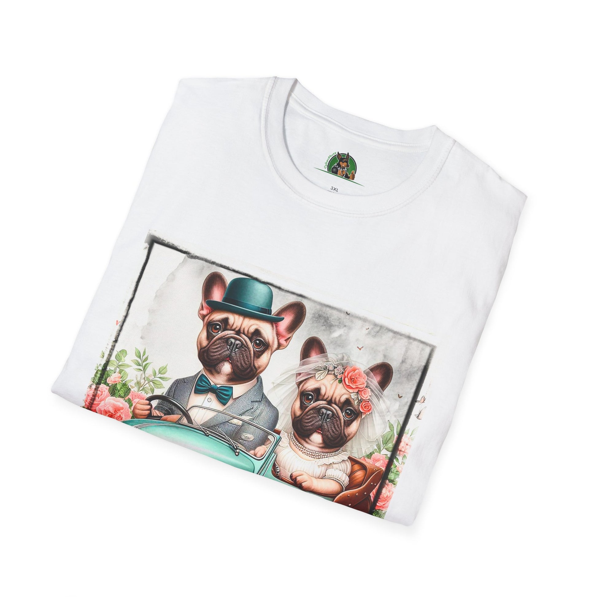 Wacky French Bulldog T-Shirt Printify