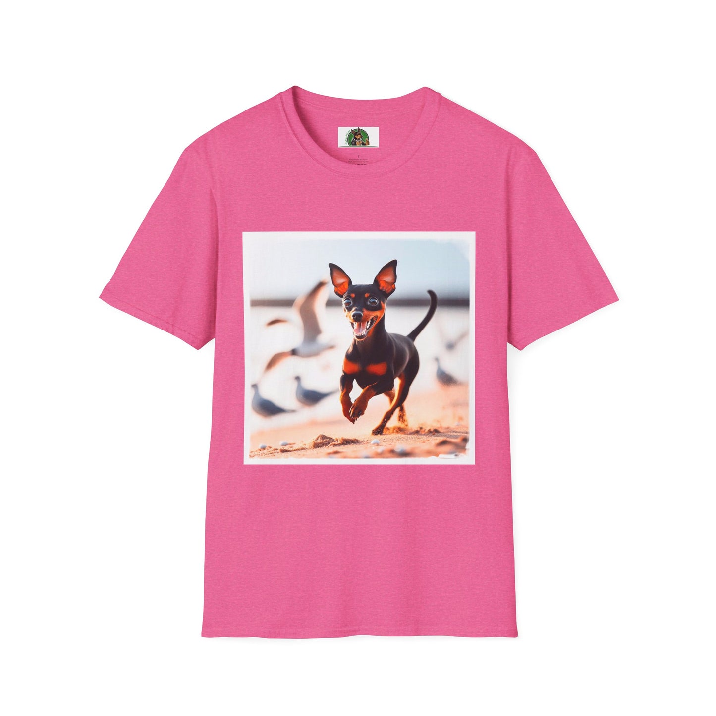 Min Pin T-Shirt T-Shirt Printify S Heather Heliconia