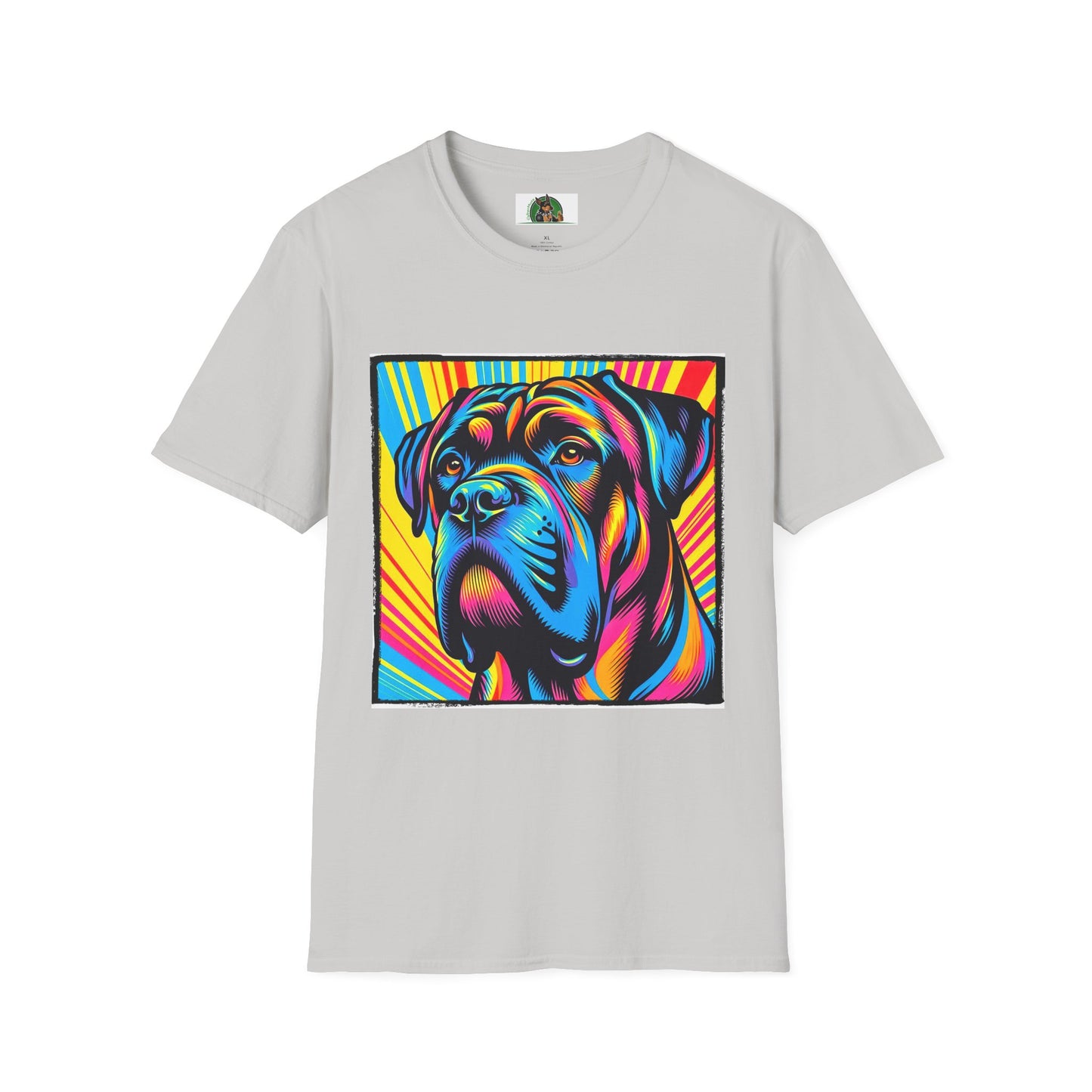 Cane Corso Pop Art Shirt T-Shirt Printify S Ice Grey