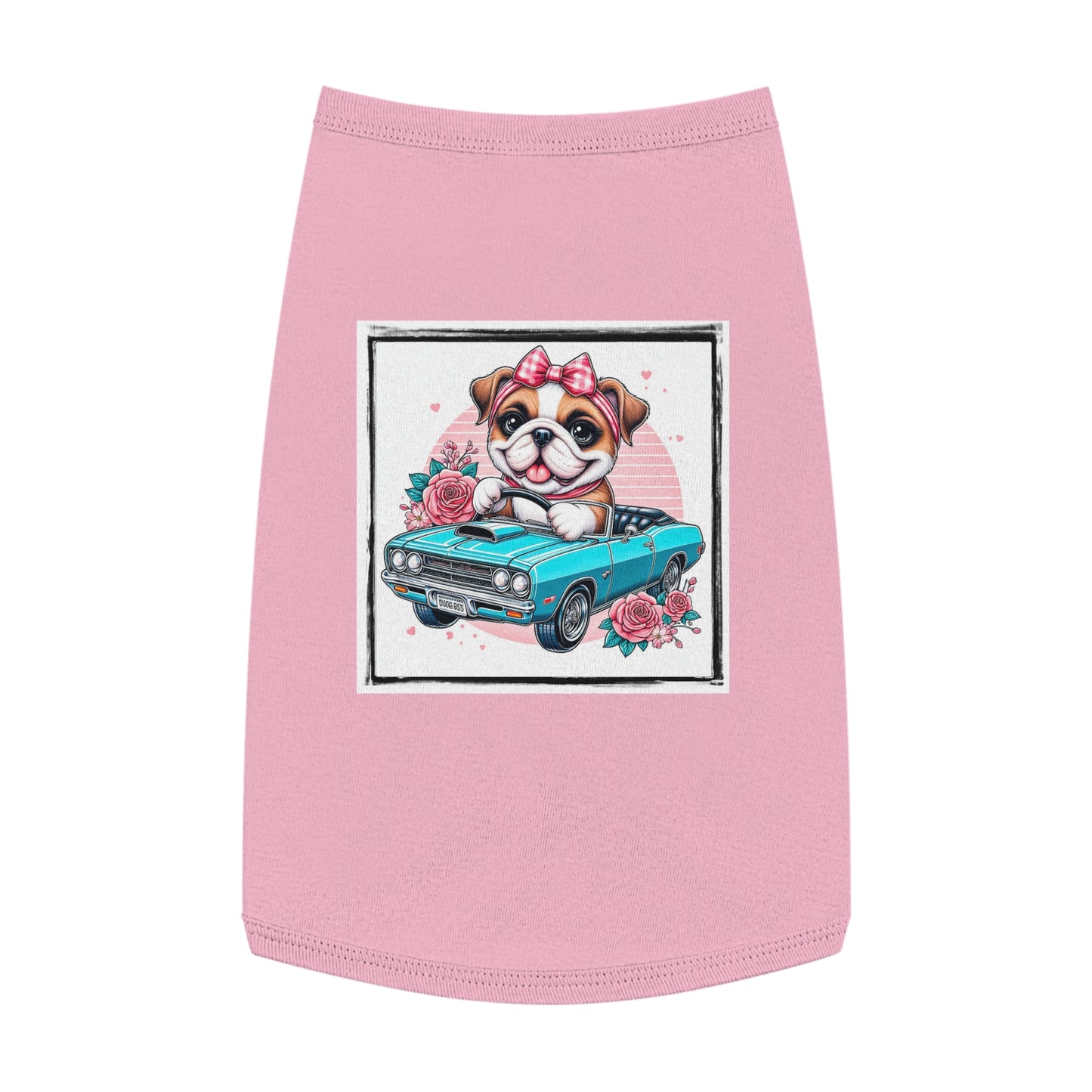 Wacky Pet Tank Top Bulldog Pets Printify L Pink 