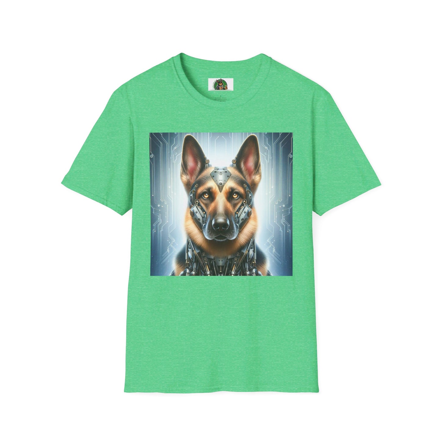 German Shepherd T-Shirt Printify Heather Irish Green S 