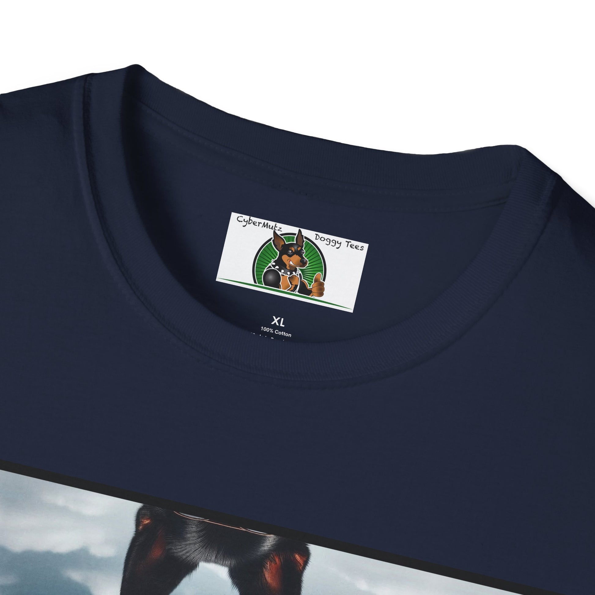 German Shepherd Agent Dog Unisex Softstyle T-Shirt T-Shirt Printify