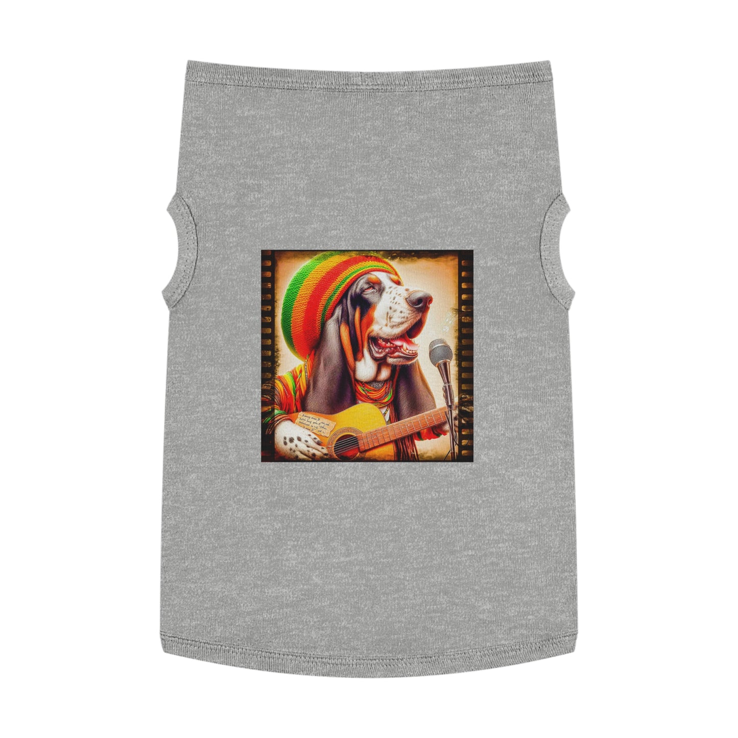 Pet Tank Top Basset Hound Pets Printify XL Heather