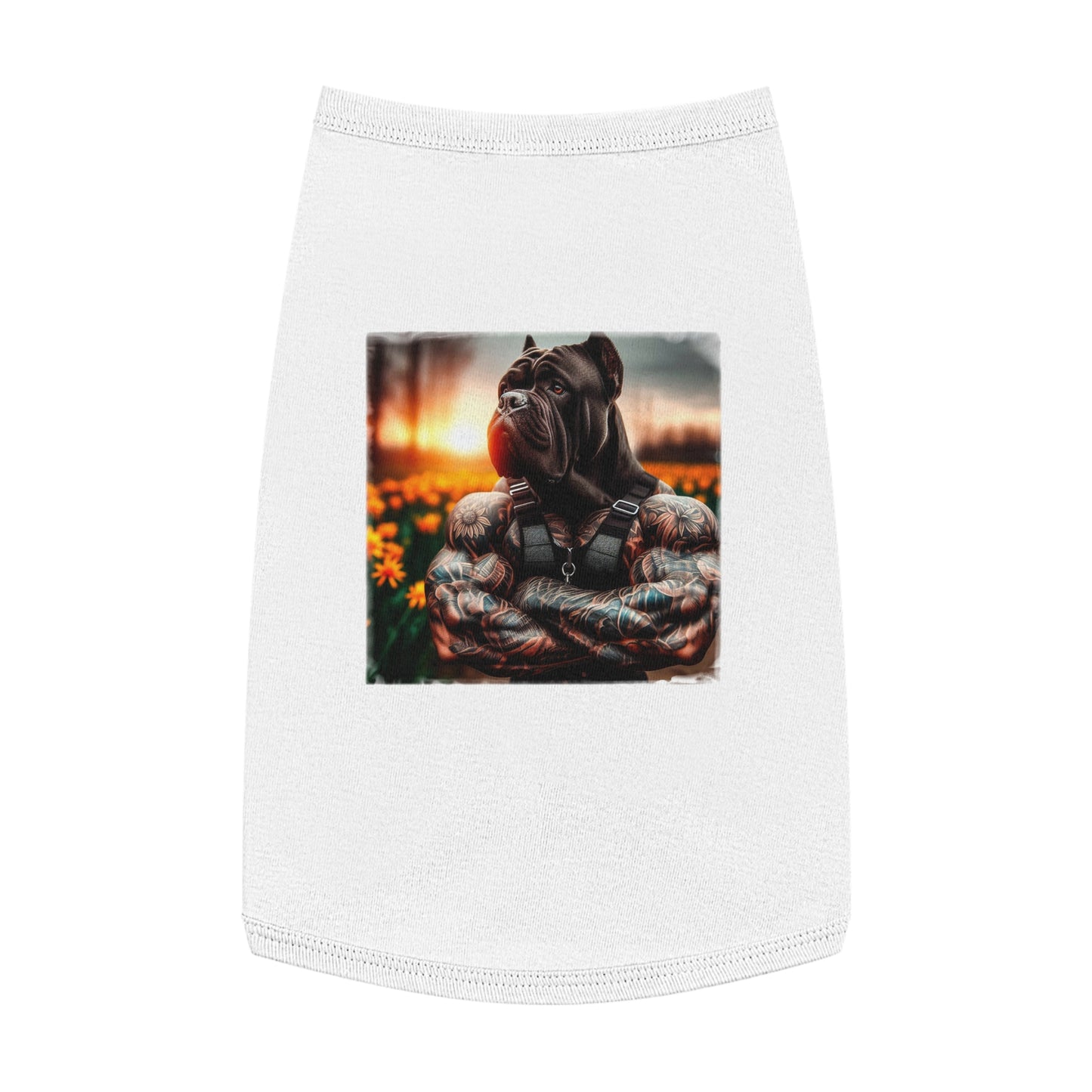 Pet Tank Top Cane Corso Pets Printify L White 