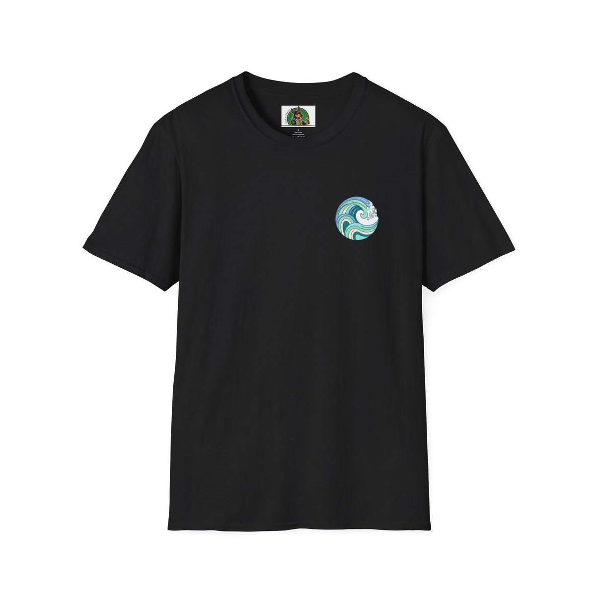 Dalmatian surf day t shirt Back Design