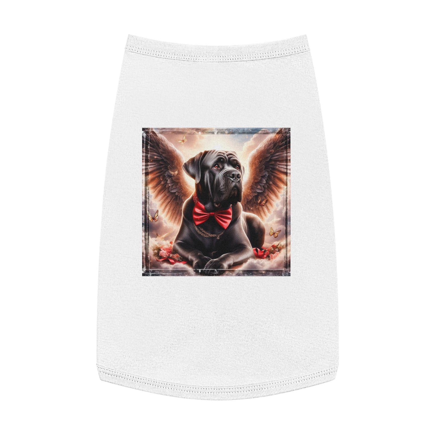 Pet Tank Top Cane Corso Angel Pets Printify L White 