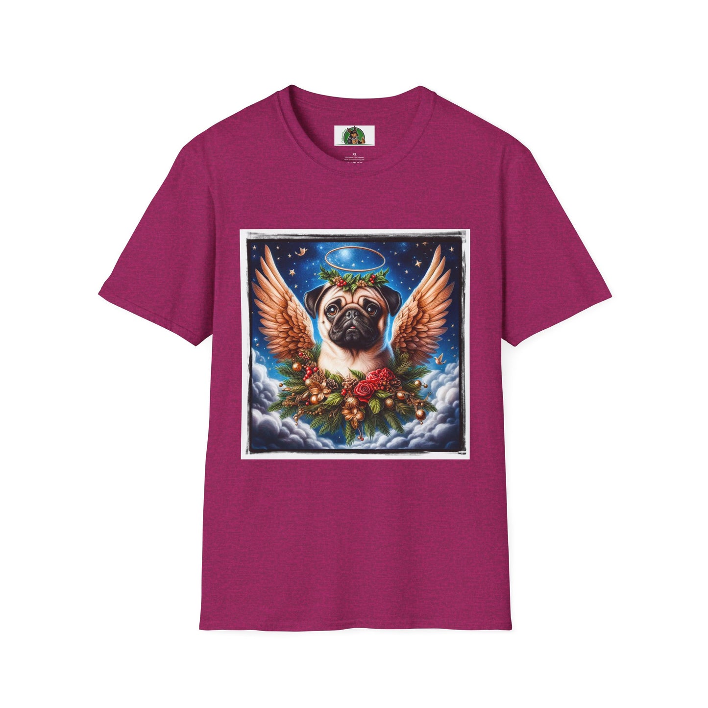 Pugs T-Shirt Printify S Antique Heliconia 