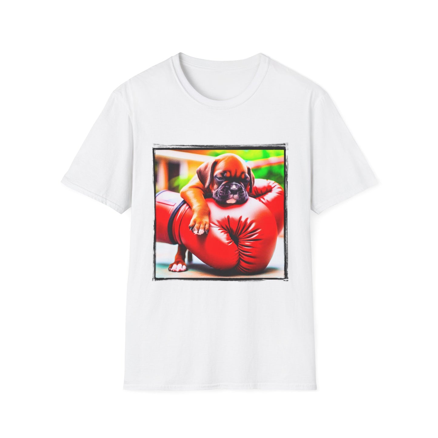 Boxer T-Shirt Printify S White 