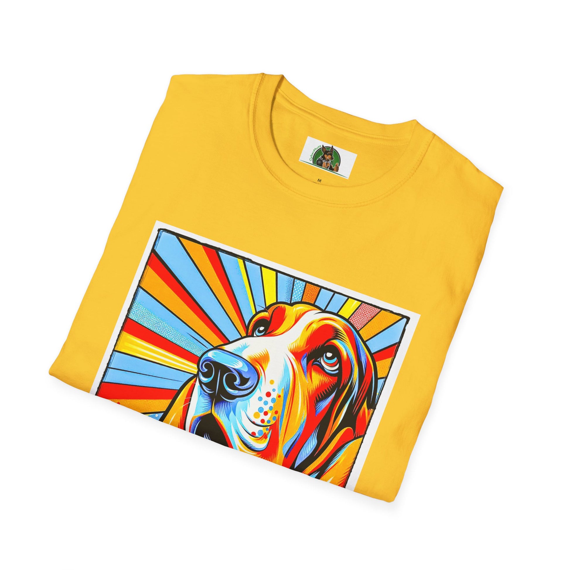 Basset Hound Pop Art Shirt T-Shirt Printify   