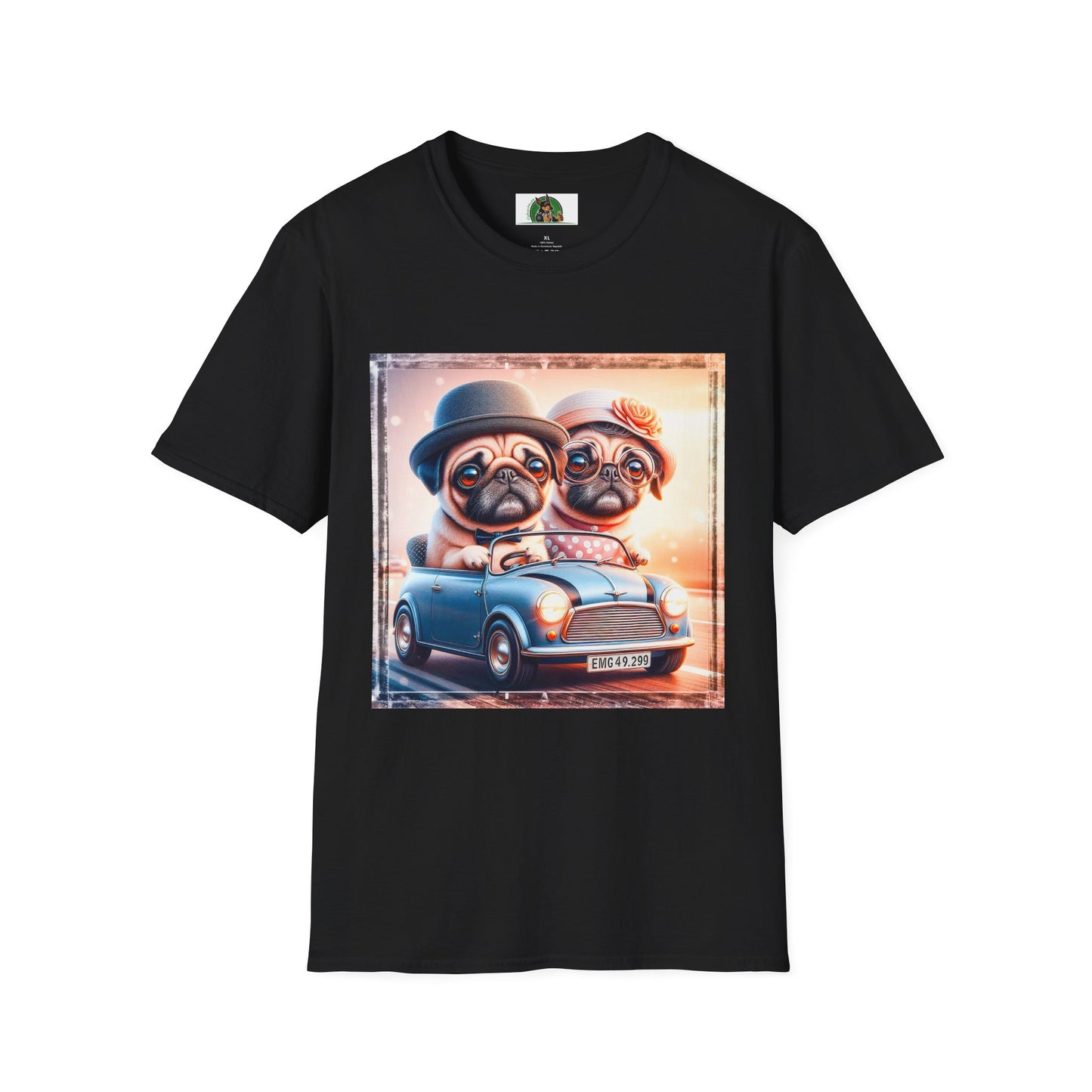 Wacky Pugs T-Shirt Printify XS Black 