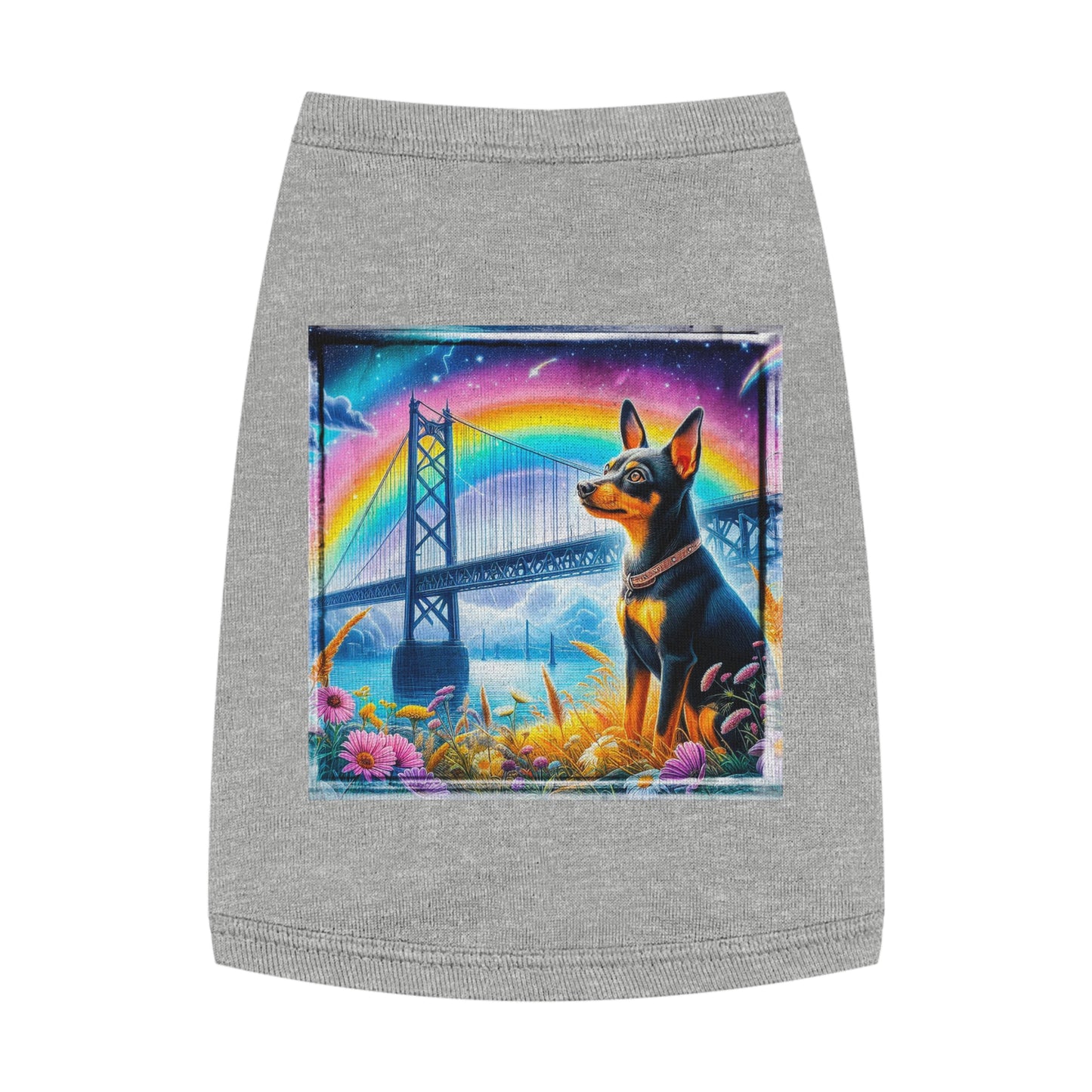 Pet Tank Top Rat Terrier Pets Printify M Heather 