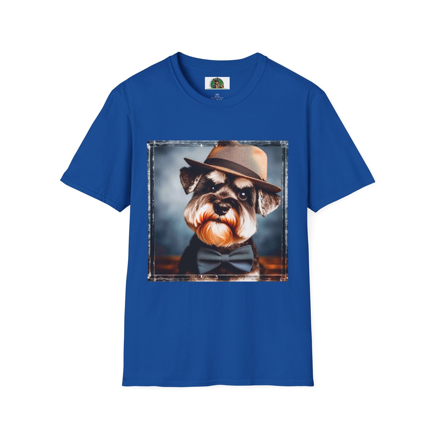 Schnauzer T-Shirt with Miniature Schnauzer Design T-Shirt Printify XS Royal