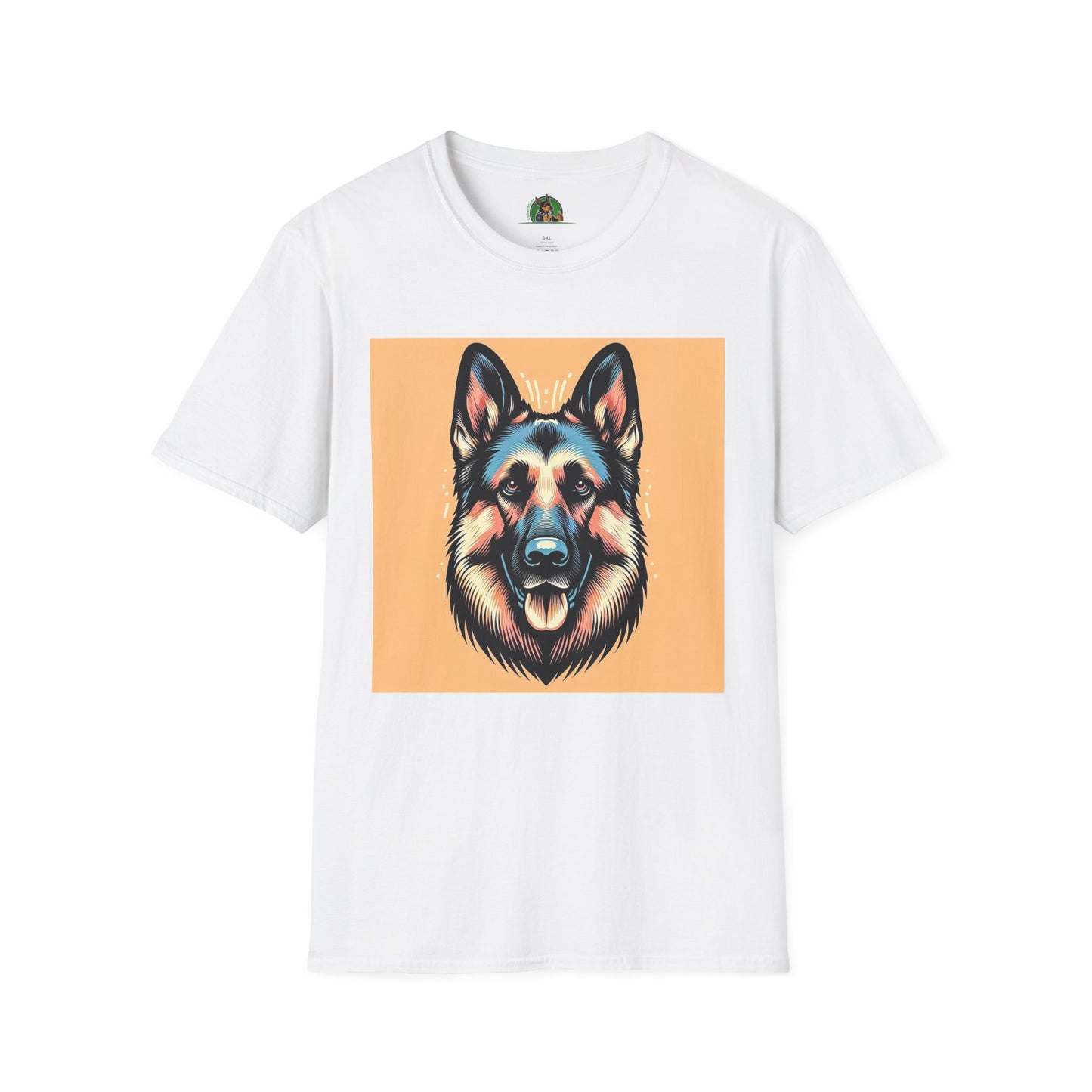 German Shepherd puppy shirt T-Shirt Printify S White
