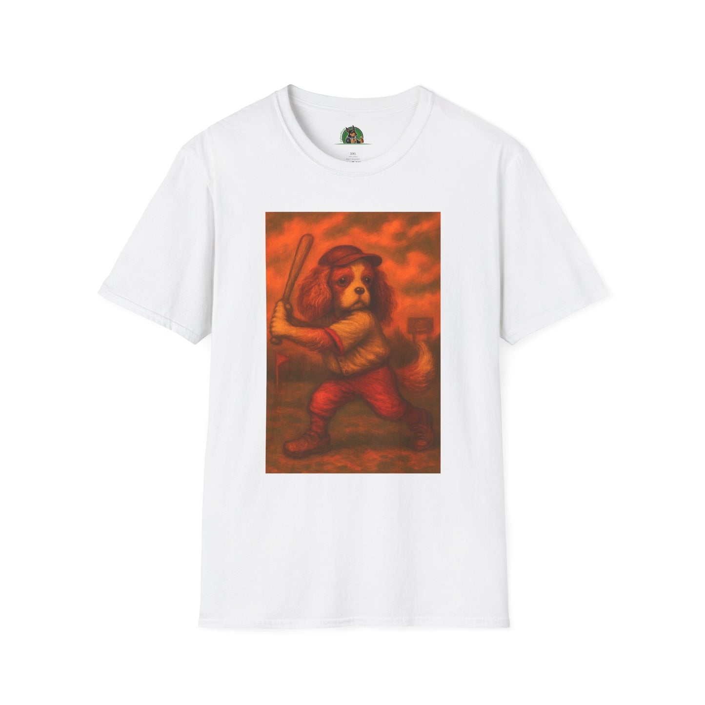 Dog Lover Unisex T-Shirt - Cavalier King Charles Sports Baseball Design T-Shirt Printify White XS