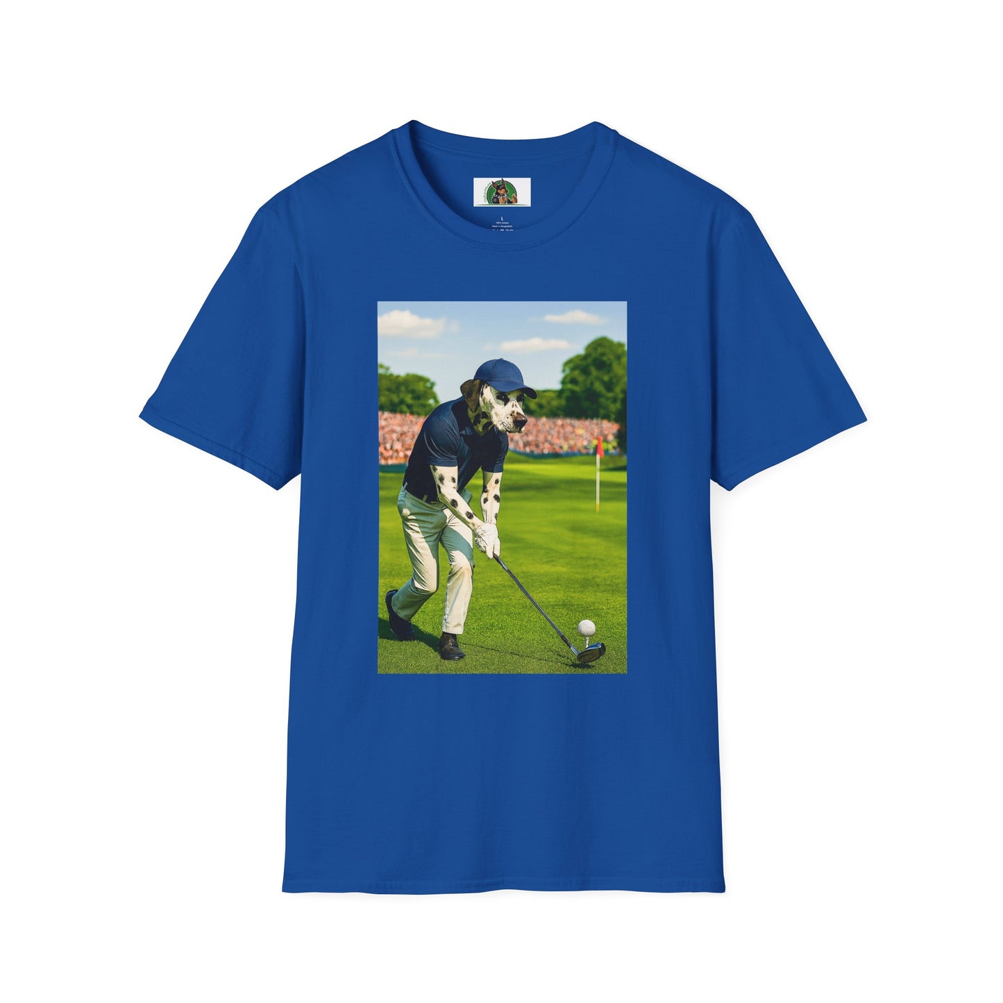 Golf Dalmatian Sports T-Shirt T-Shirt Printify Royal XS
