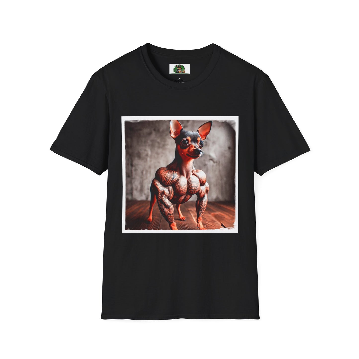 Min Pin T-Shirt T-Shirt Printify XS Black 