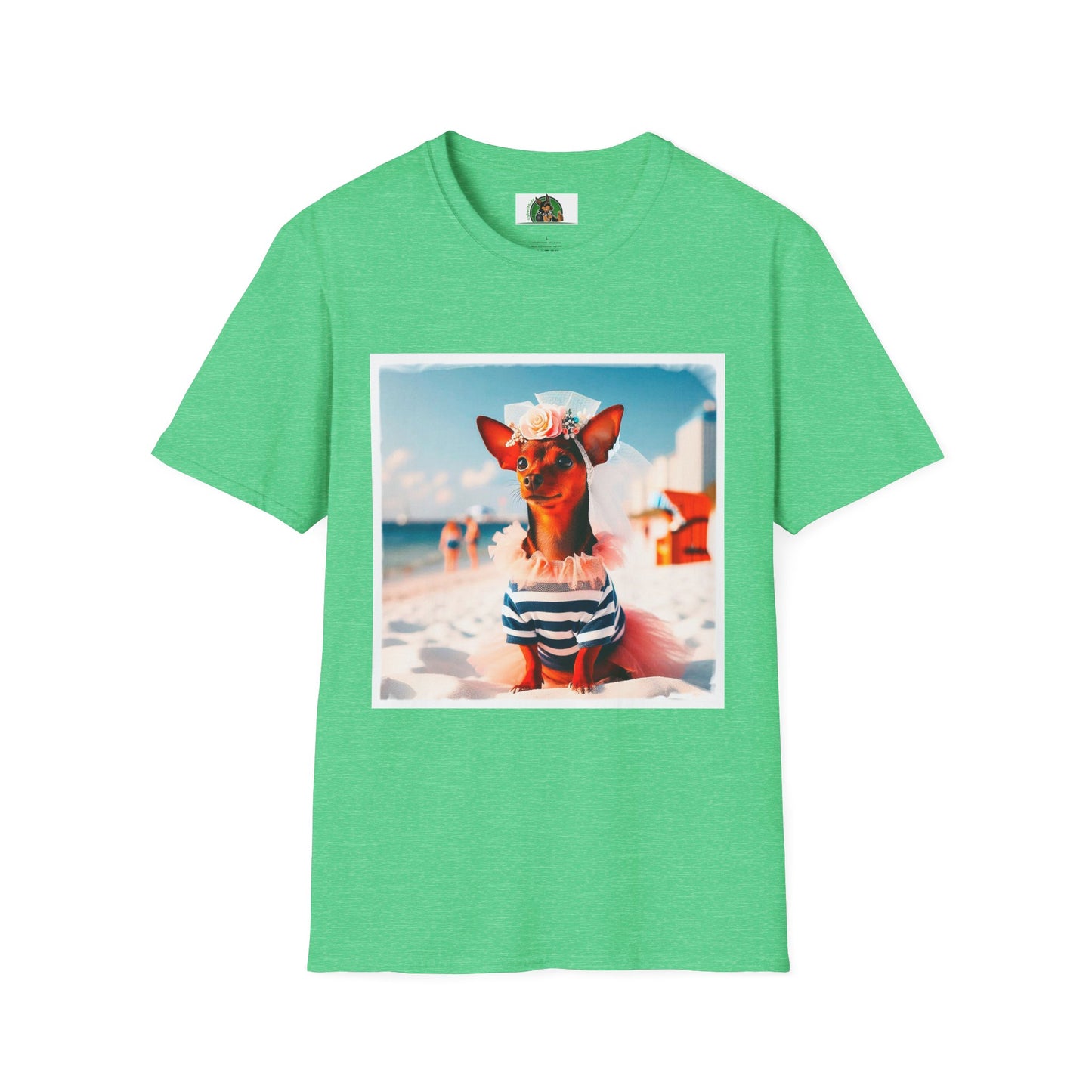 Min Pin T-Shirt T-Shirt Printify S Heather Irish Green