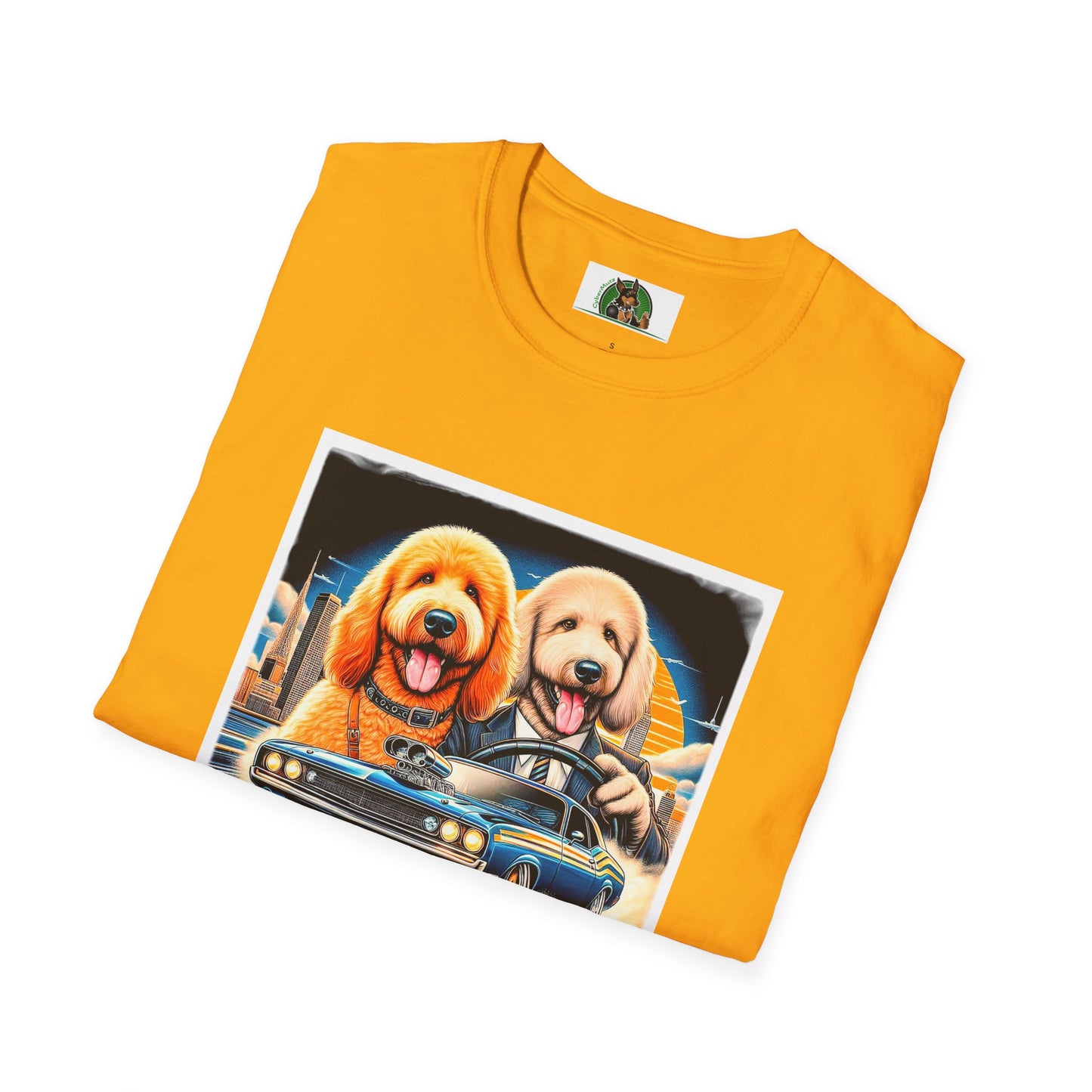 Golden Doodle cool car t shirt