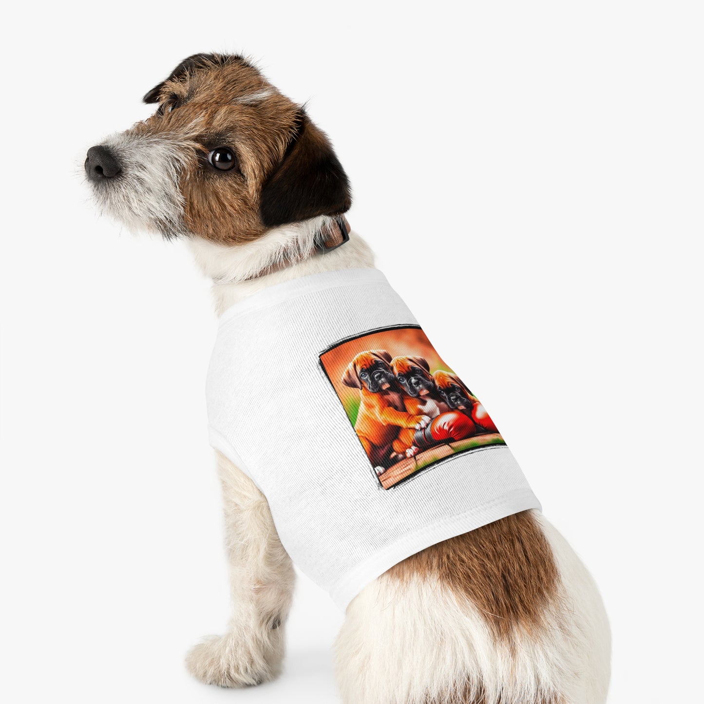 Pet Tank Top Boxer Puppies Pets Printify   