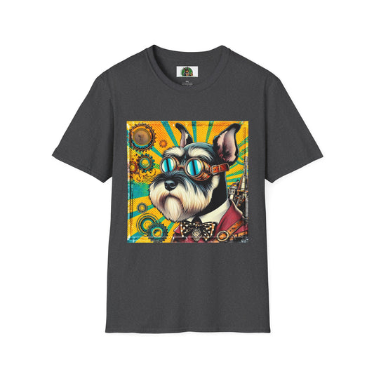 Miniature Schnauzer steam punk cutie T-Shirt Printify XS Dark Heather
